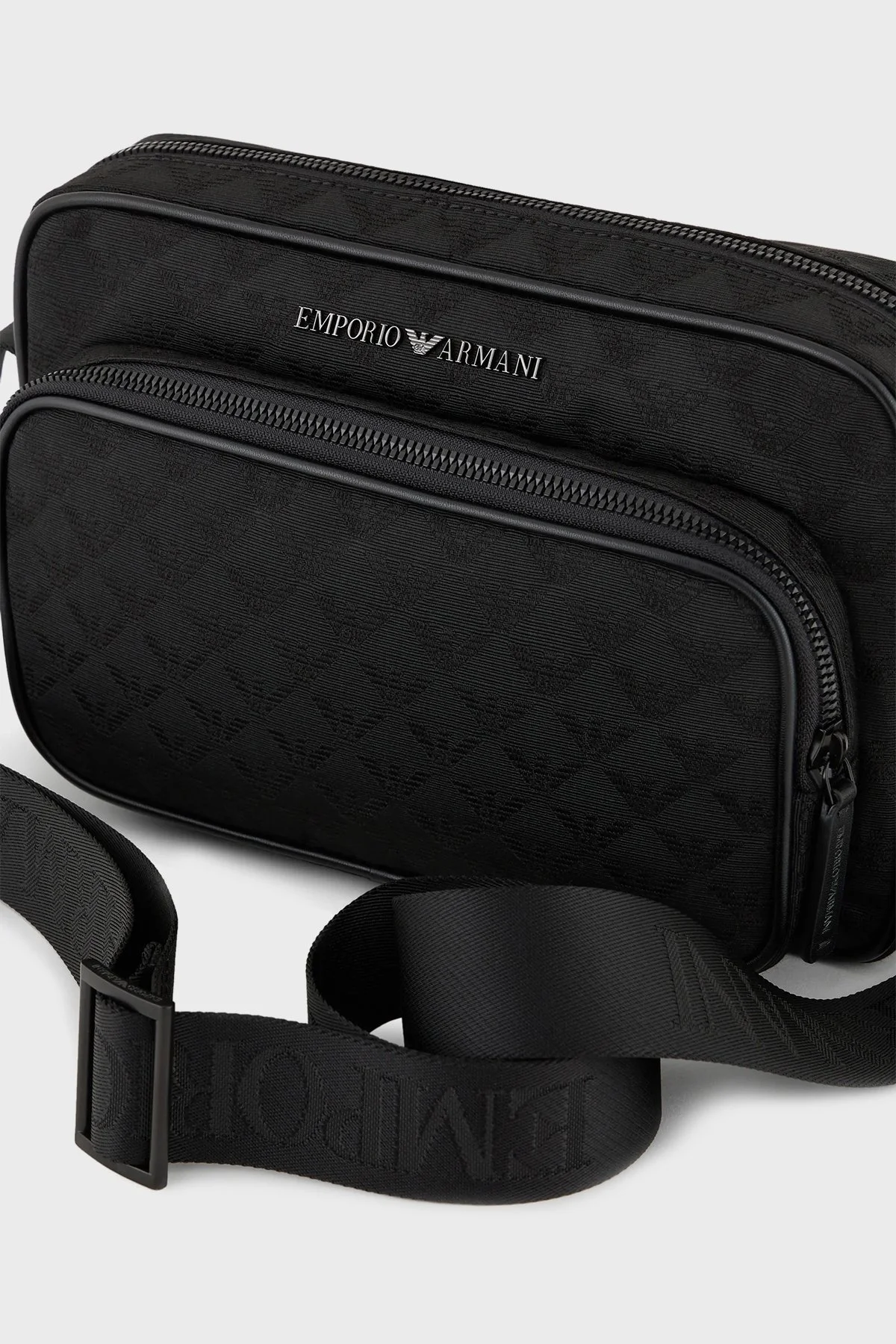 Emporio Armani Logolu Ayarlanabilir Askılı Erkek Çanta Y4M403 Y022V 81336 SİYAH - 5
