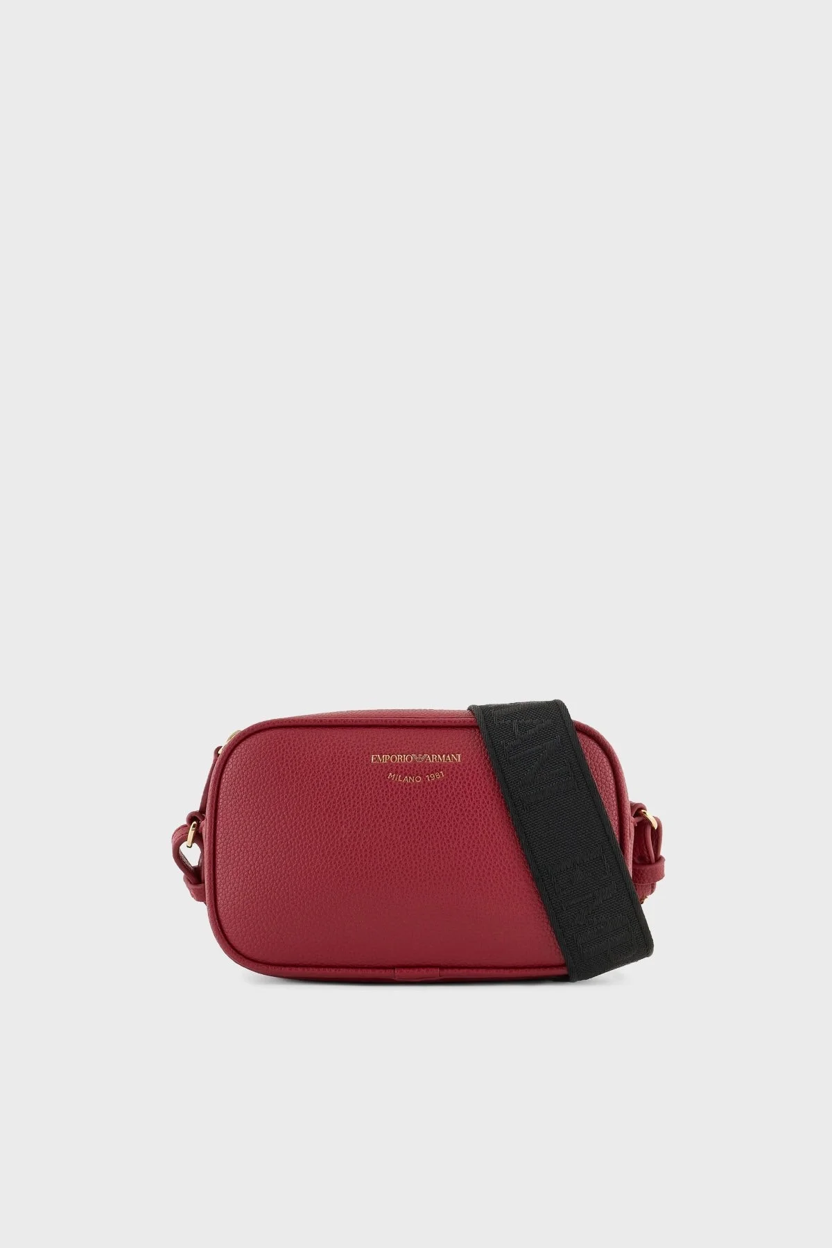 Emporio Armani Logolu Ayarlanabilir Omuz Askılı Bayan Çanta EW000537 AF12036 M5008 BORDO - 1