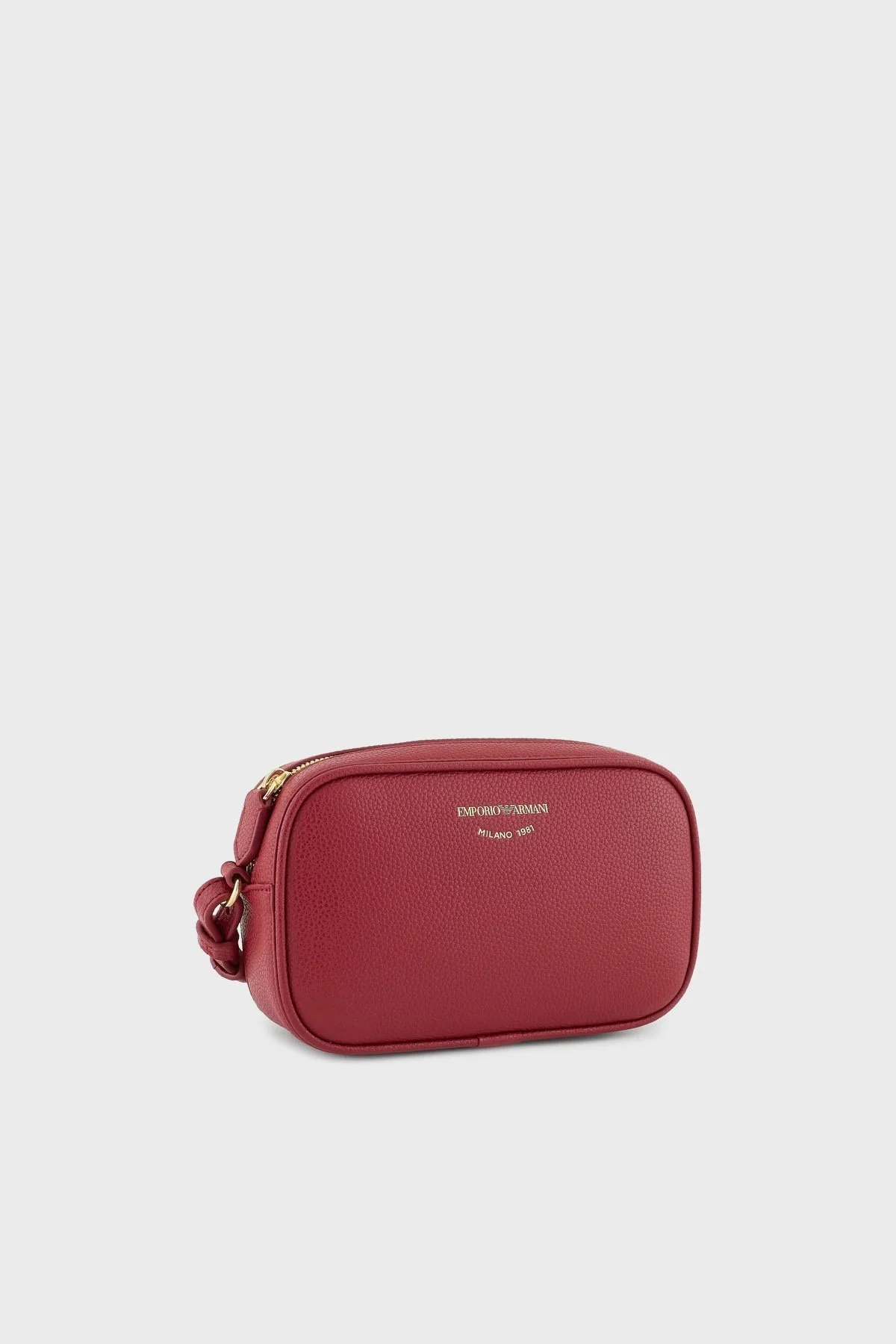 Emporio Armani Logolu Ayarlanabilir Omuz Askılı Bayan Çanta EW000537 AF12036 M5008 BORDO - 3