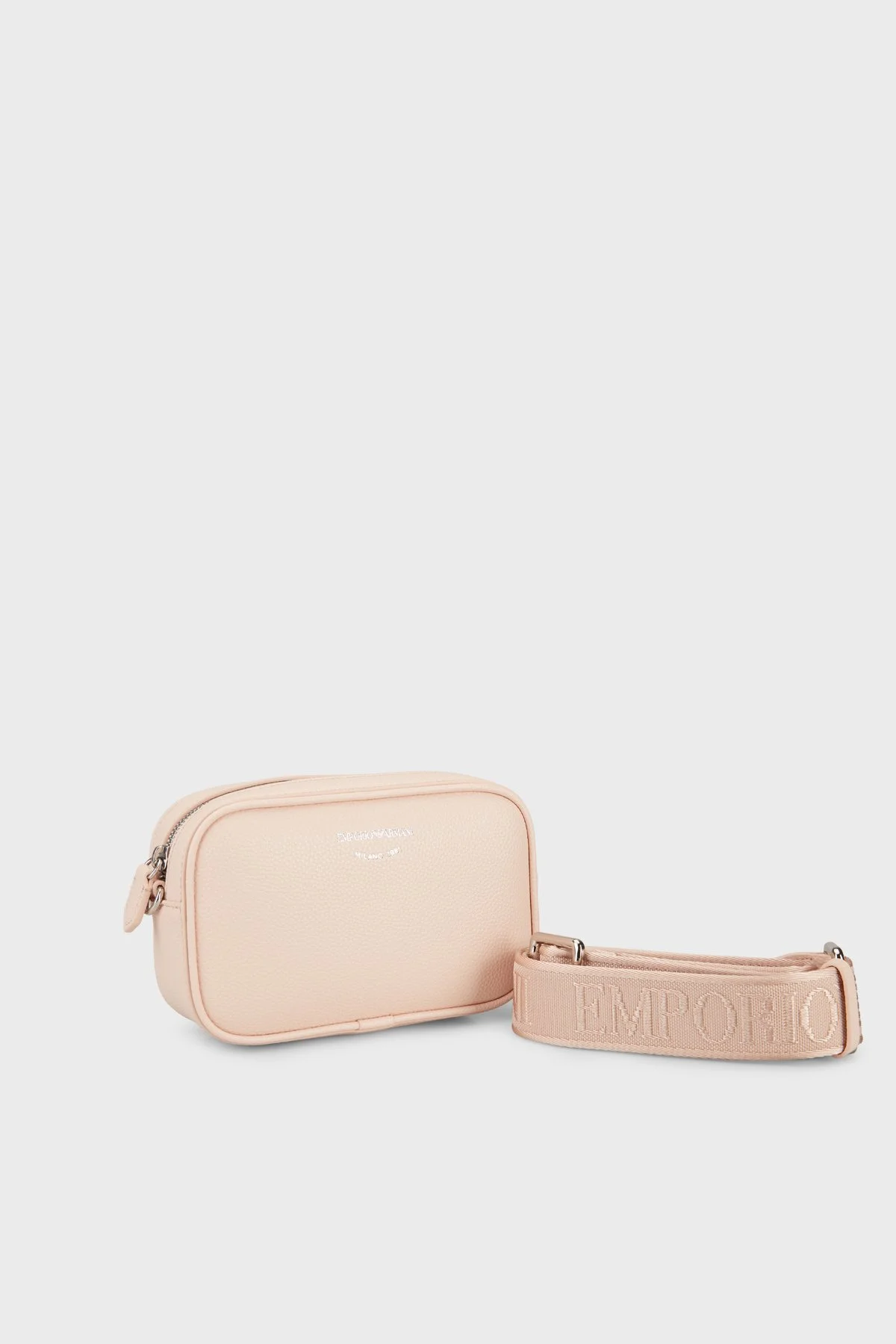 Emporio Armani Logolu Ayarlanabilir Omuz Askılı Kadın Çanta EW000537 AF12036 M1332 PUDRA - 3