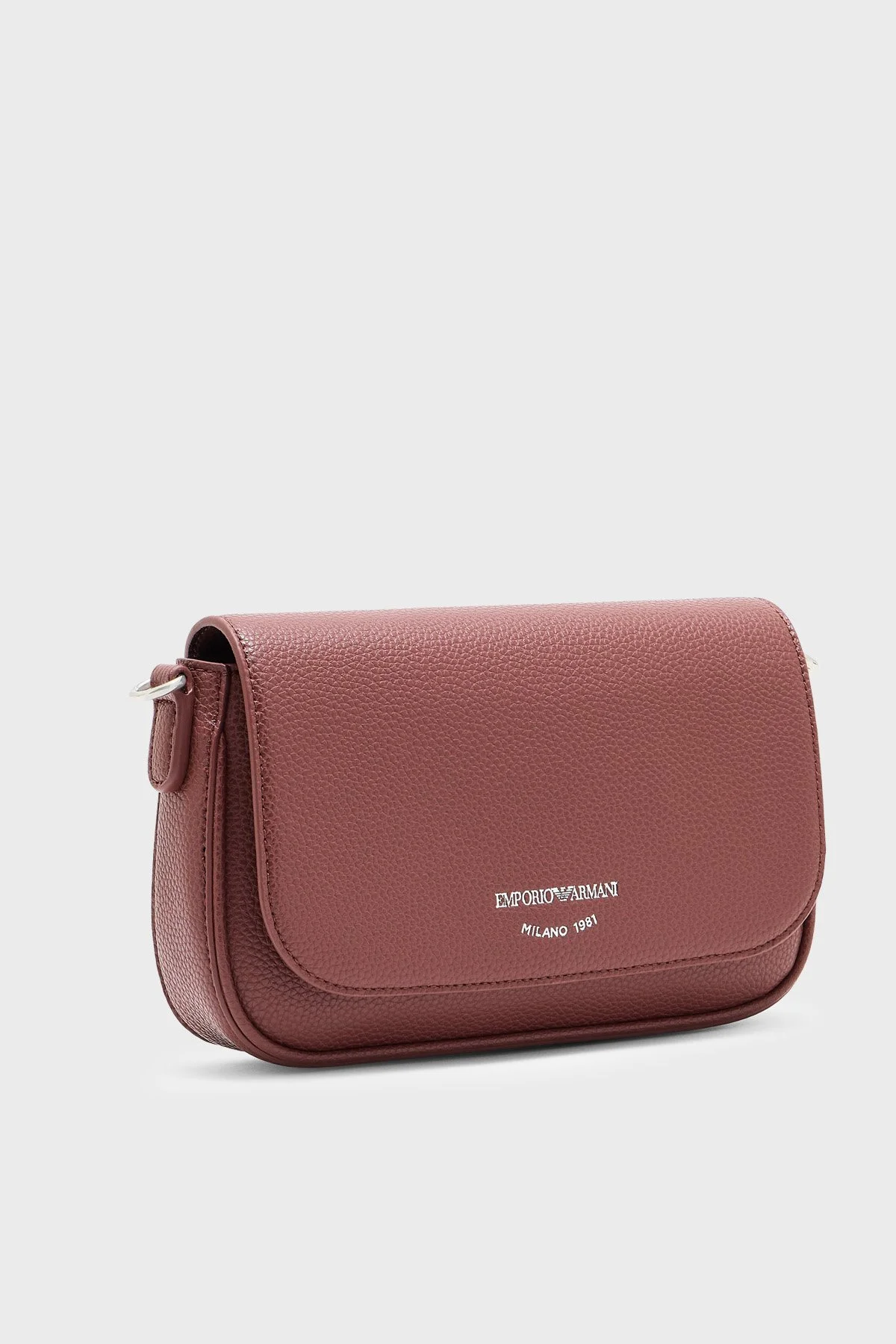 Emporio Armani Logolu Ayarlanabilir Omuz Askılı Kadın Çanta EW000538 AF12036 M6453 Bordo - 4