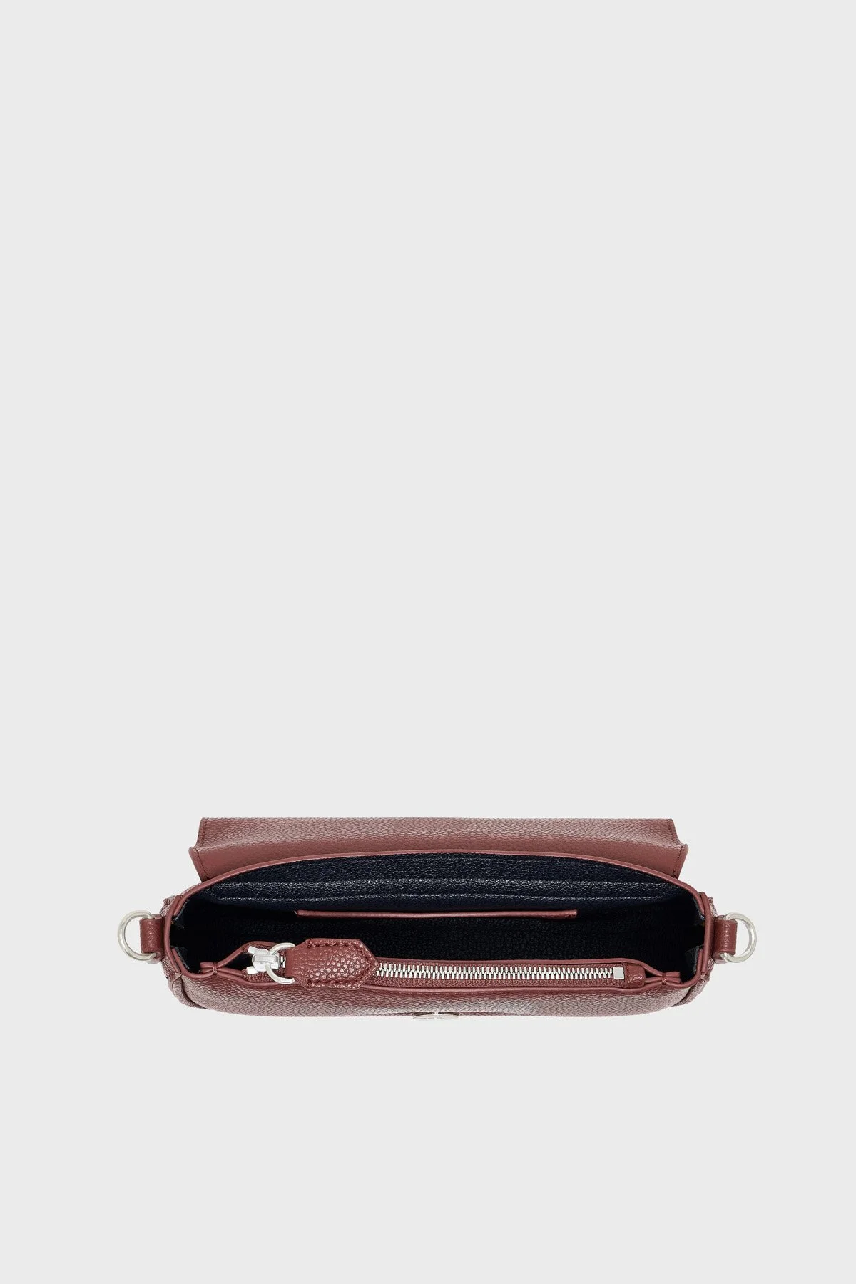 Emporio Armani Logolu Ayarlanabilir Omuz Askılı Kadın Çanta EW000538 AF12036 M6453 Bordo - 7