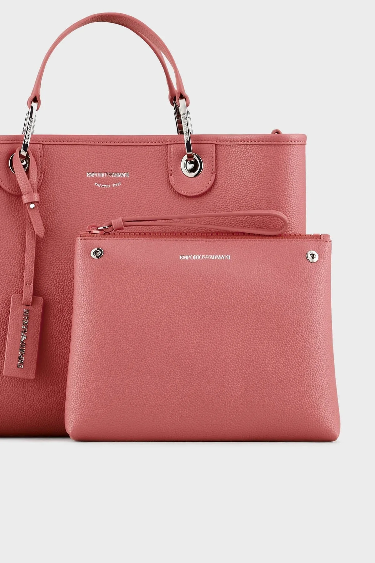 Emporio Armani Logolu Ayarlanabilir Uzatma Askılı Bayan Çanta Y3D165 YFO5E 80654 GÜL KURUSU - 5