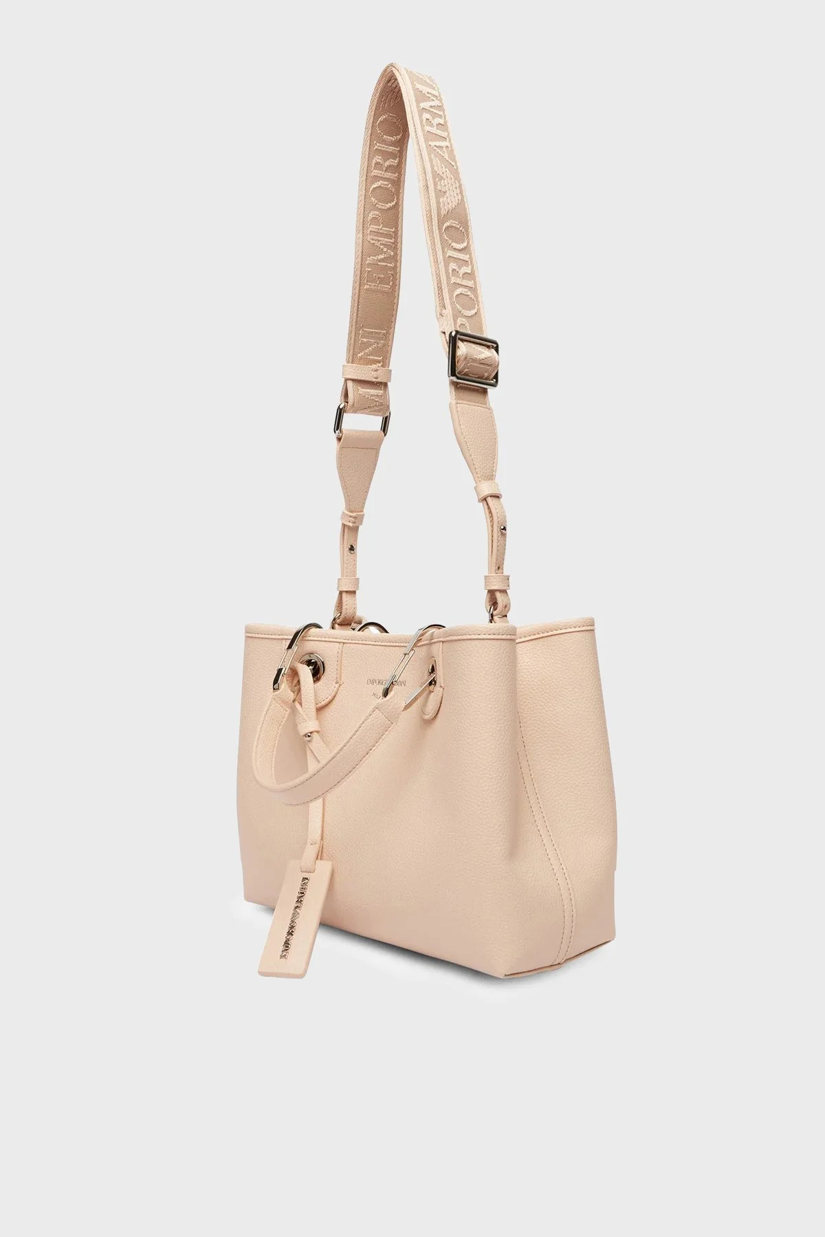 Emporio Armani Logolu Ayarlanabilir ve Çıkarilabilir Askılı Kadın Çanta EW000361 AF12036 M1332 PUDRA - 4