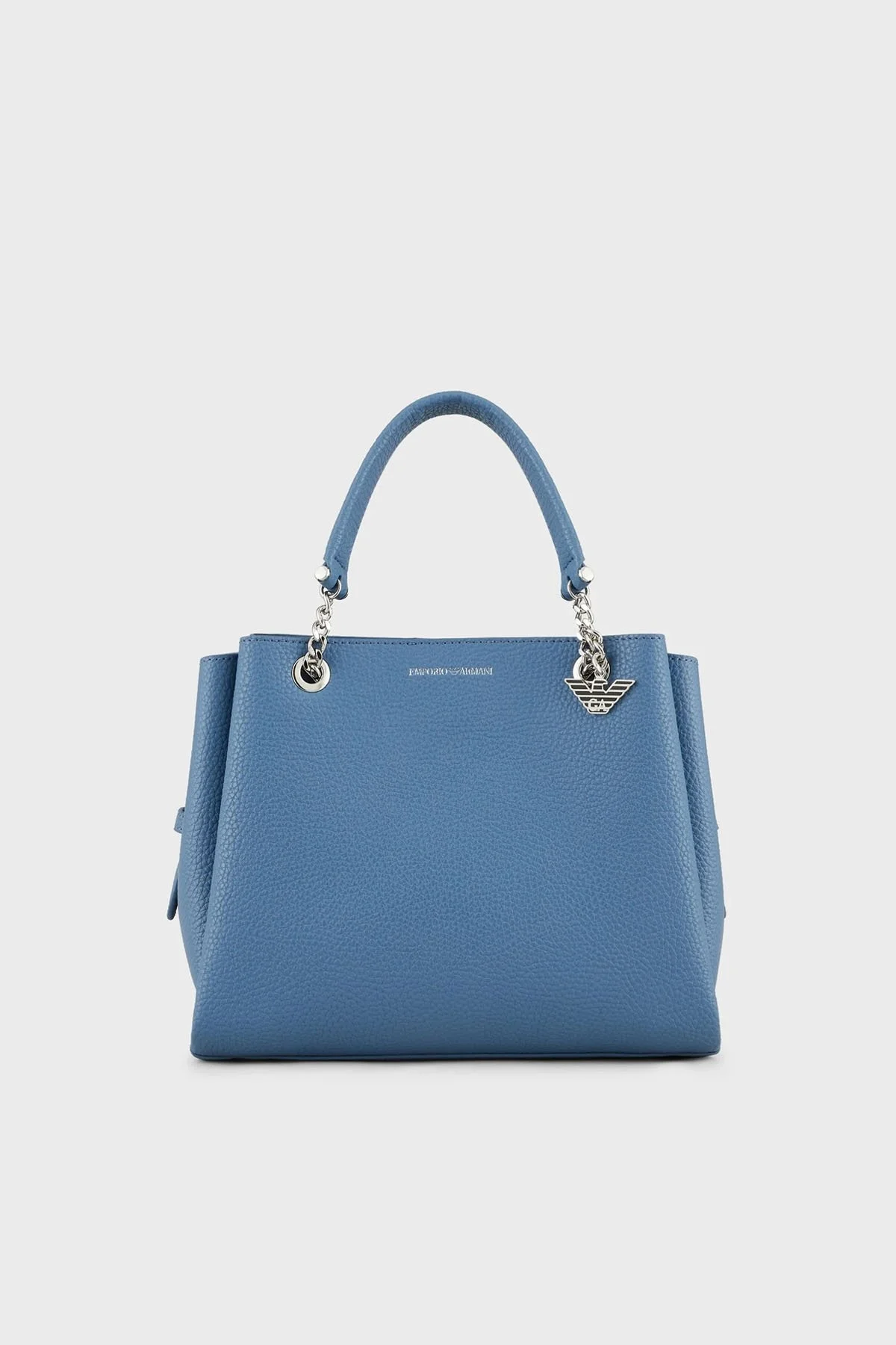 Emporio Armani Logolu Ayarlanabilir ve Çıkarılabilir Omuz Askılı Bayan Çanta Y3D159 YFN6E 83280 MAVİ - 1