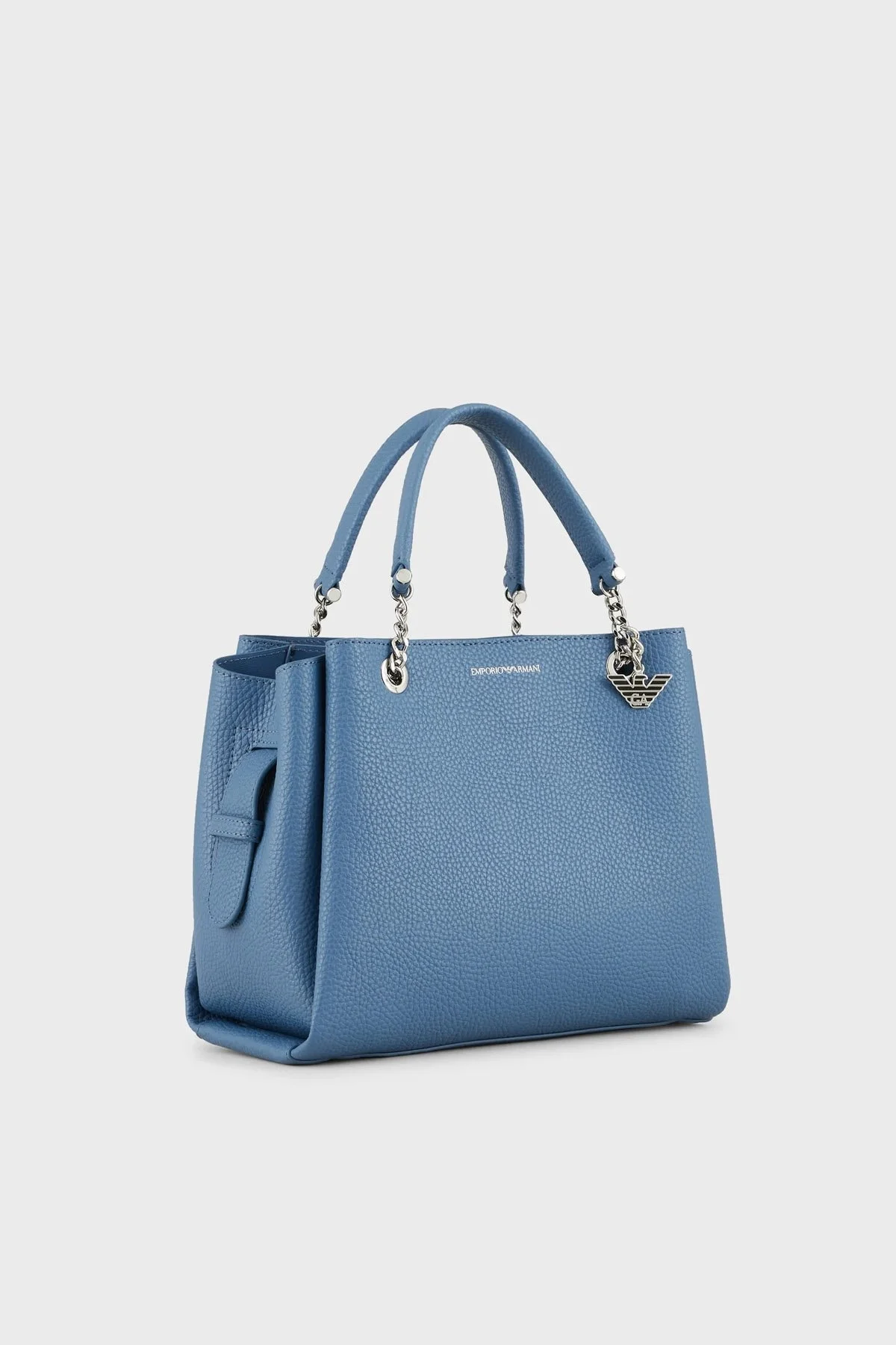 Emporio Armani Logolu Ayarlanabilir ve Çıkarılabilir Omuz Askılı Bayan Çanta Y3D159 YFN6E 83280 MAVİ - 4