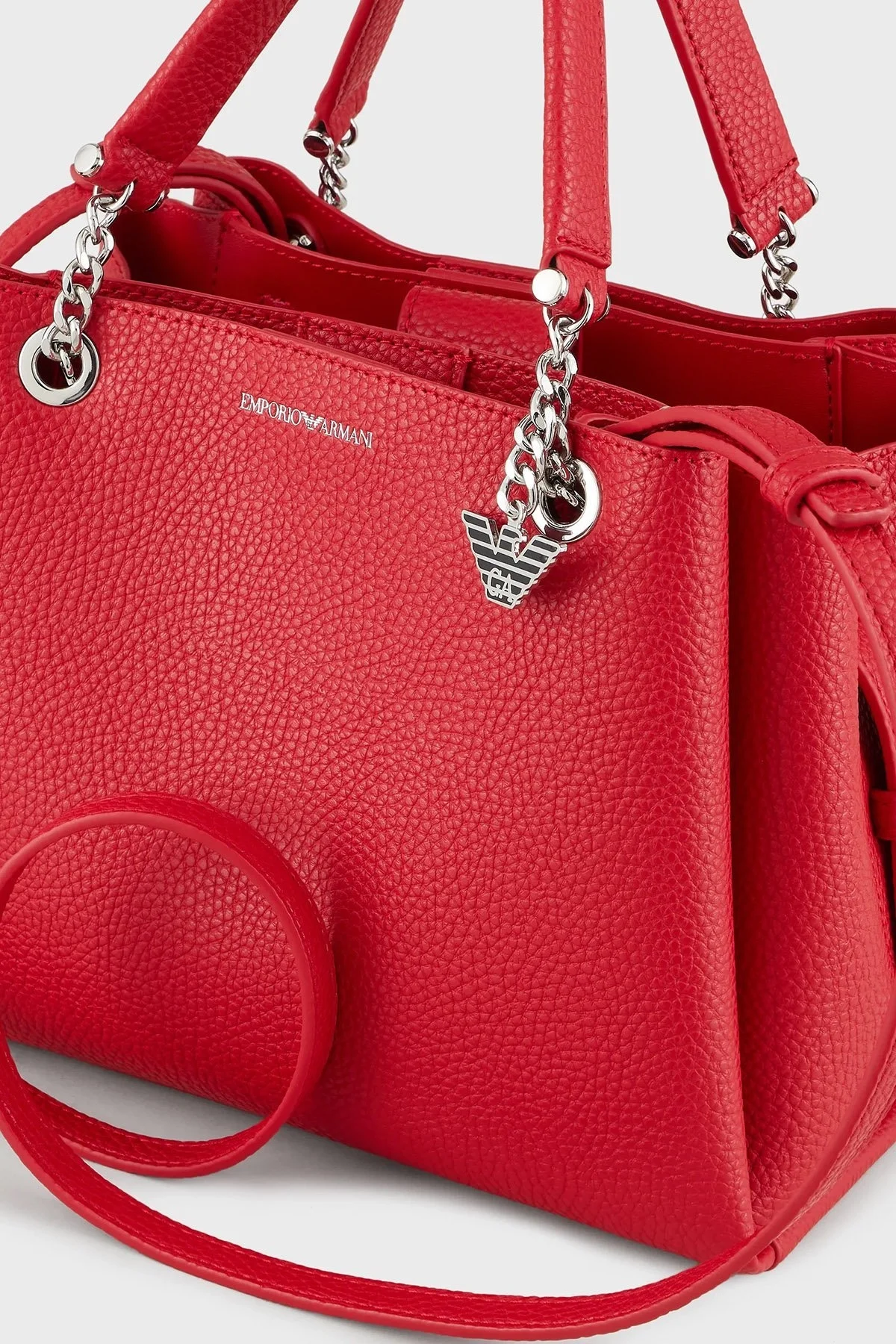 Emporio Armani Logolu Ayarlanabilir ve Çıkarılabilir Omuz Askılı Bayan Çanta Y3D159 YFN6E 88027 PEMBE - 5