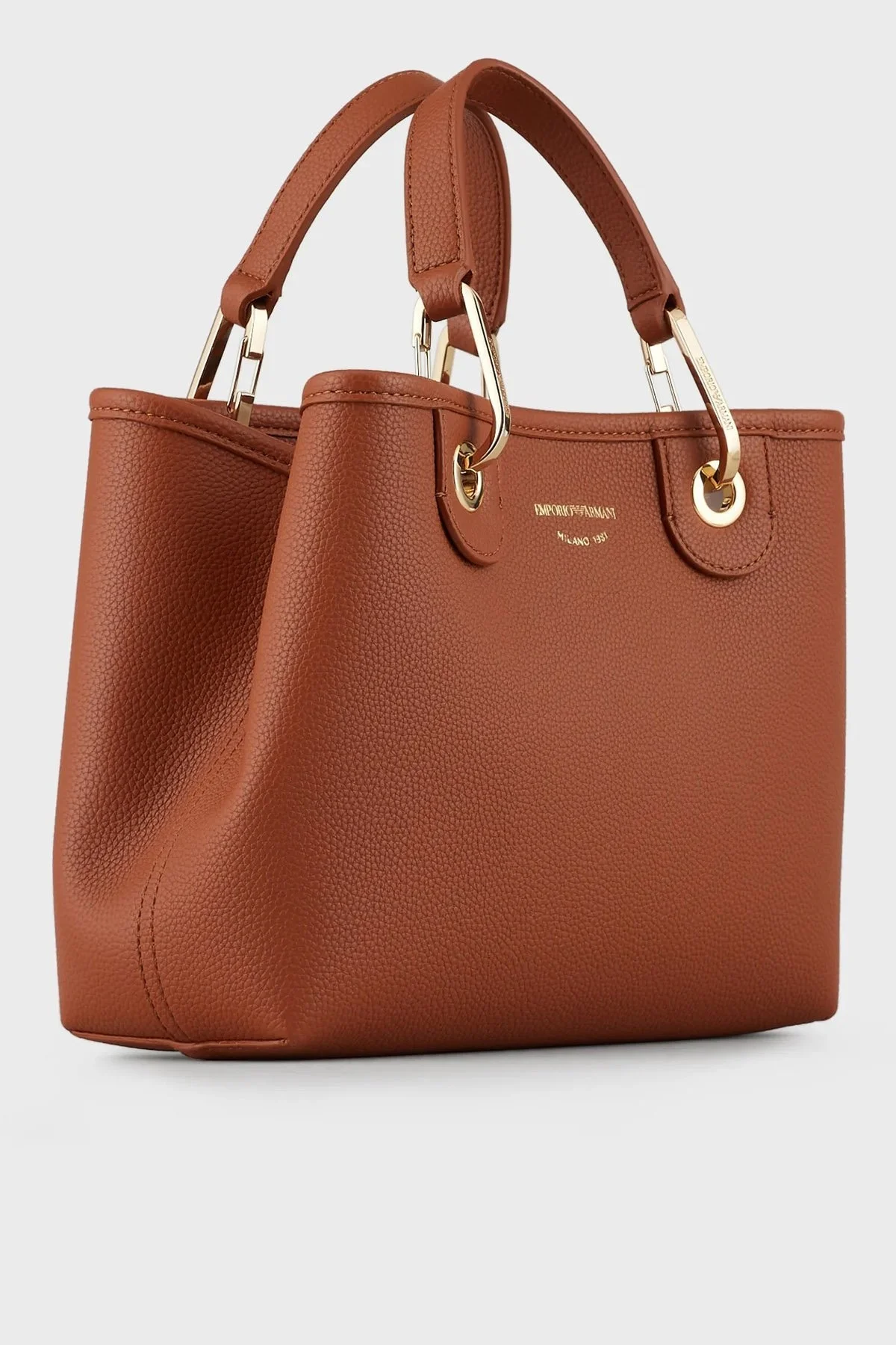 Emporio Armani Logolu Ayarlanabilir ve Çıkarılabilir Omuz Askılı Bayan Çanta Y3D166 YFO5B 85550 TABA - 3