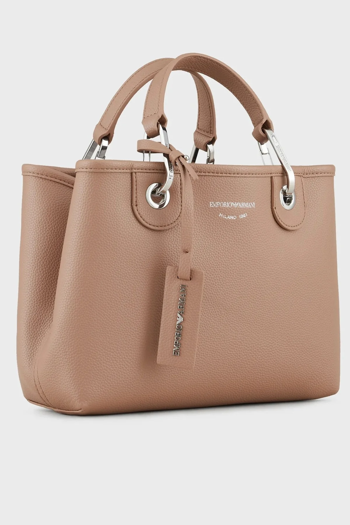 Emporio Armani Logolu Ayarlanabilir ve Çıkarılabilir Omuz Askılı Bayan Çanta Y3D166 YFO5E 89400 CAMEL - 2