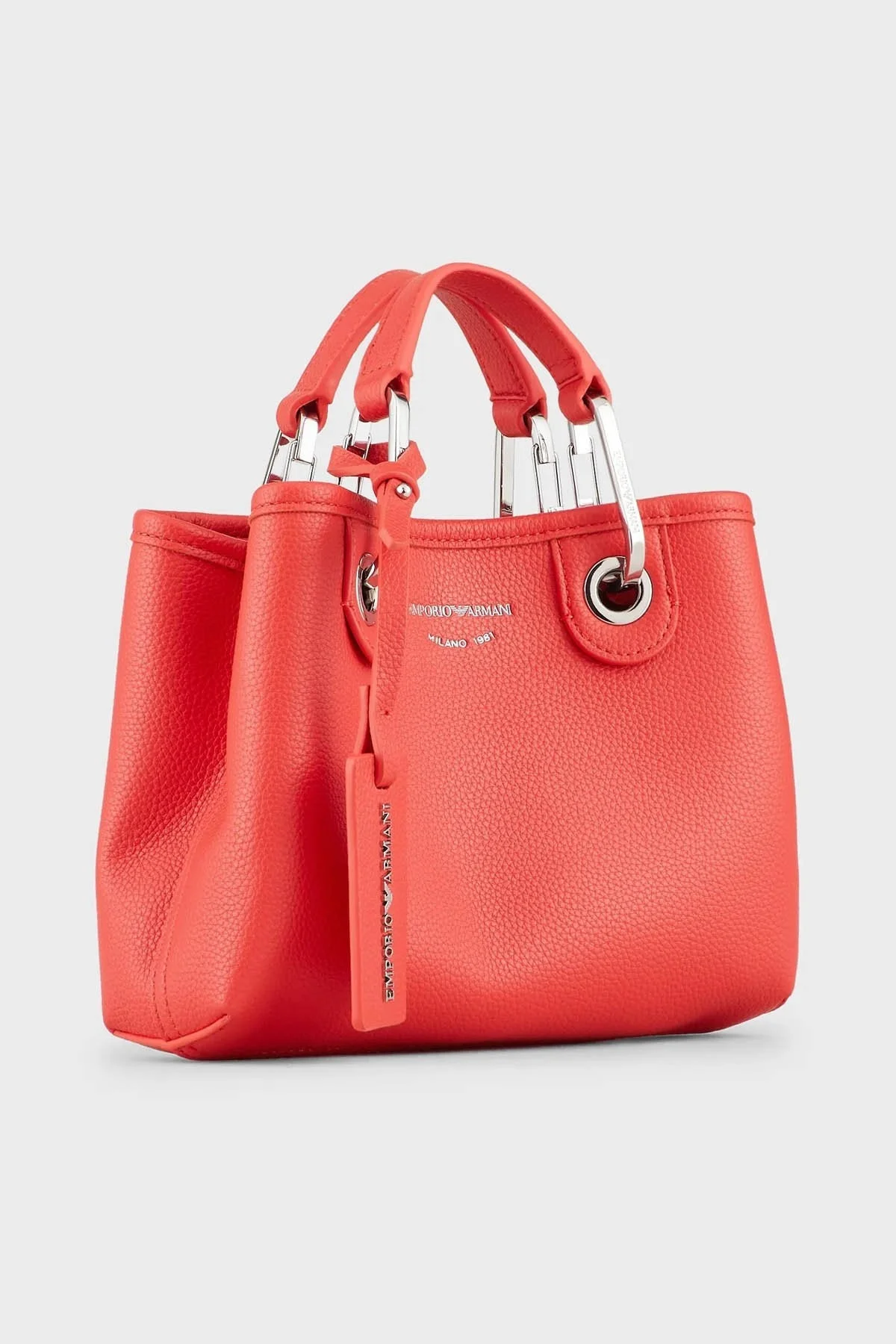 Emporio Armani Logolu Ayarlanabilir ve Çıkarılabilir Omuz Askılı Bayan Çanta Y3D176 YFO5E 87795 KIRMIZI - 4