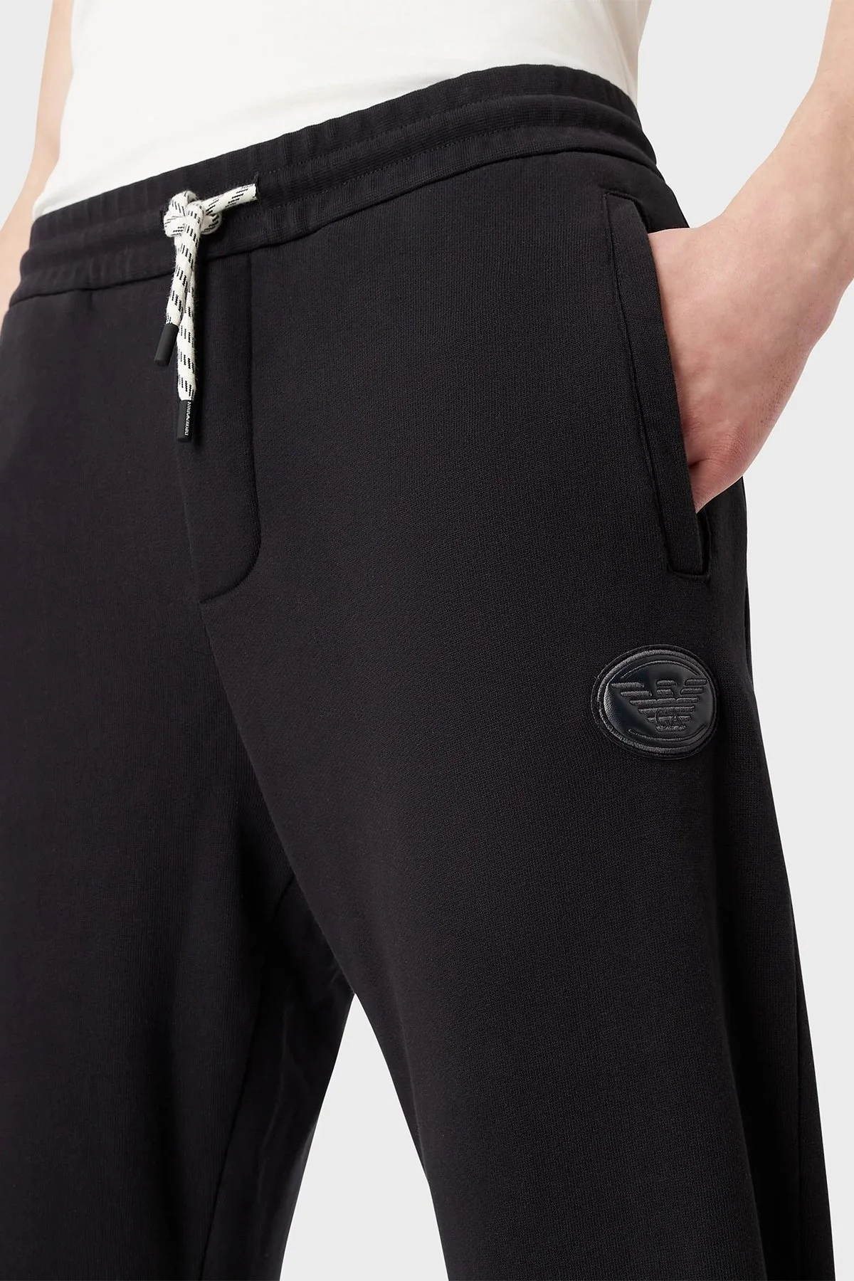 Emporio Armani Logolu Belden Bağlamalı Pamuklu Erkek Pantolon 6L1P83 1JWPZ 0920 LACİVERT - 4