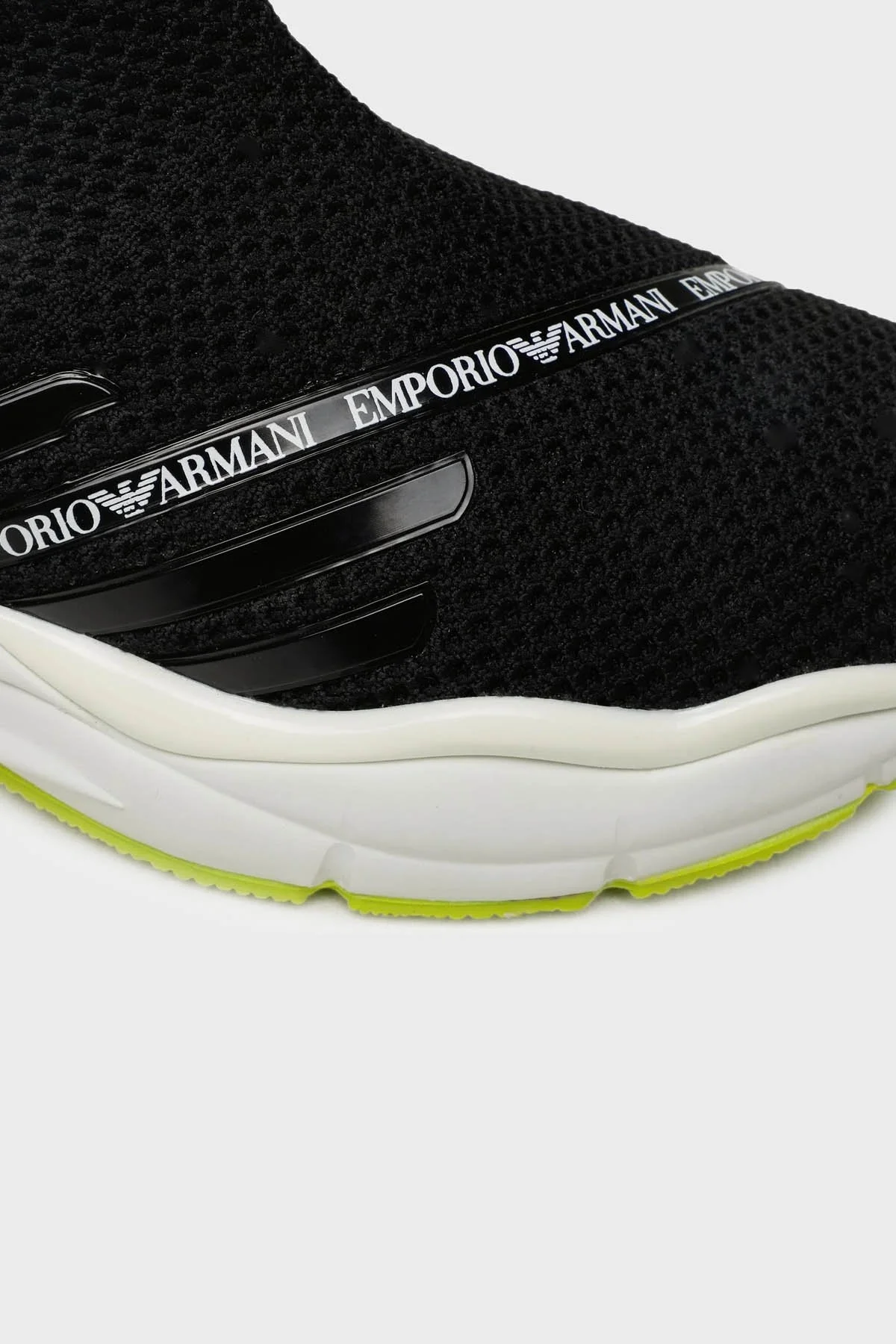 Emporio Armani Logolu Bilekli Sneaker Bayan Ayakkabı X3Z061 XD368 00002 SİYAH - 5