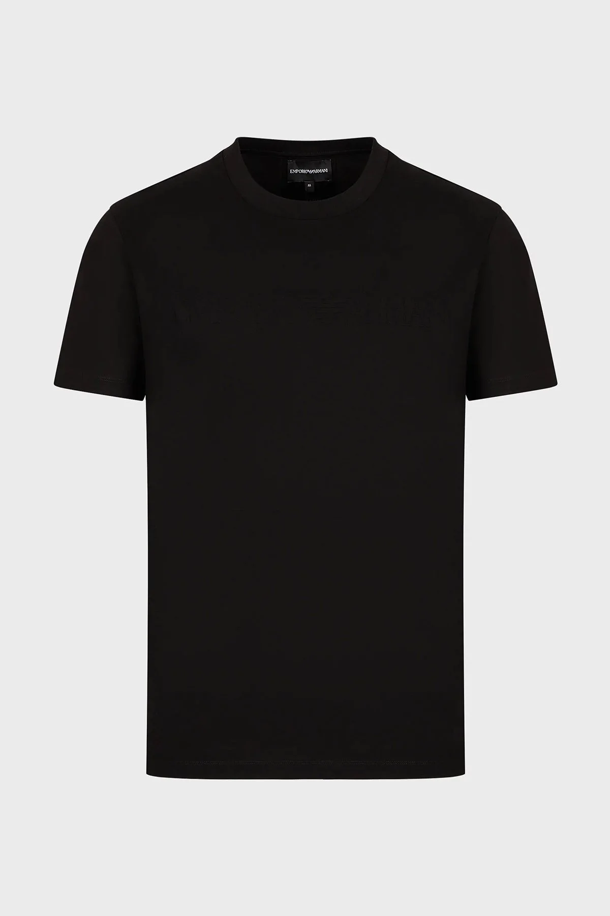 Emporio Armani Logolu Bisiklet Yaka % 100 Pamuk Regular Fit Erkek T Shirt 8N1TD2 1JGYZ 0021 SİYAH - 5