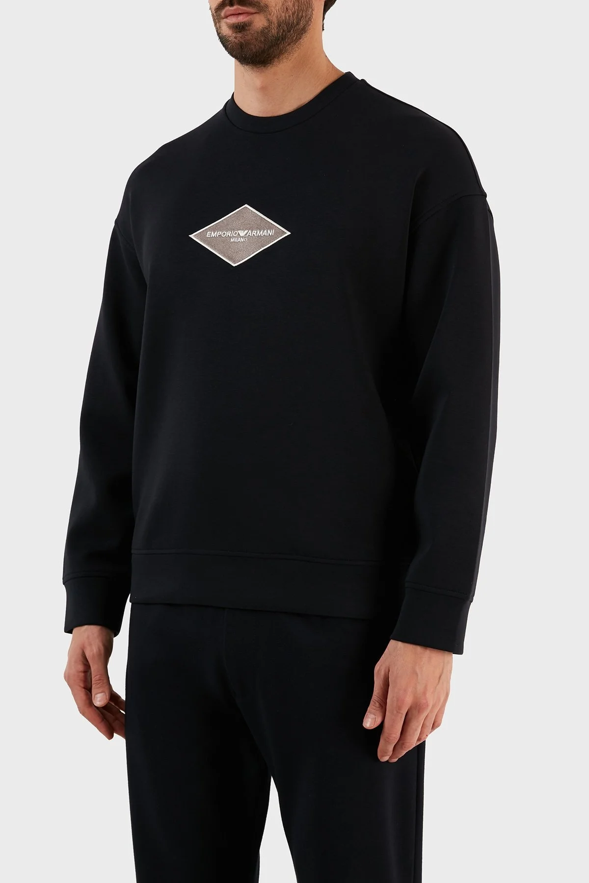 Emporio Armani Logolu Bisiklet Yaka Pamuklu Regular Fit Erkek Sweat 3R1MDD 1JHSZ 0920 LACİVERT - 2