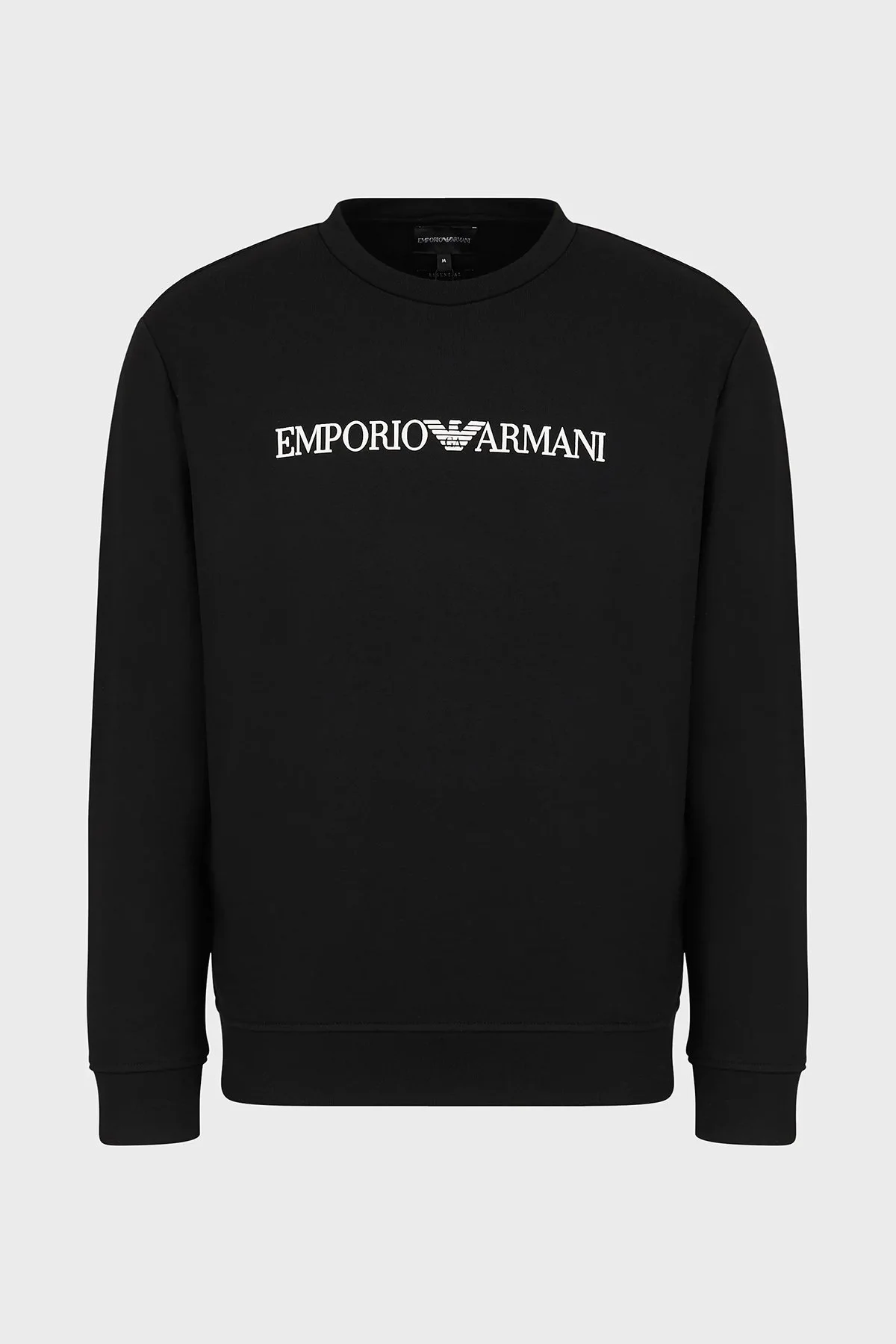 Emporio Armani Logolu Bisiklet Yaka Pamuklu Regular Fit Erkek Sweat 8N1MR6 1JRIZ F009 SİYAH - 5