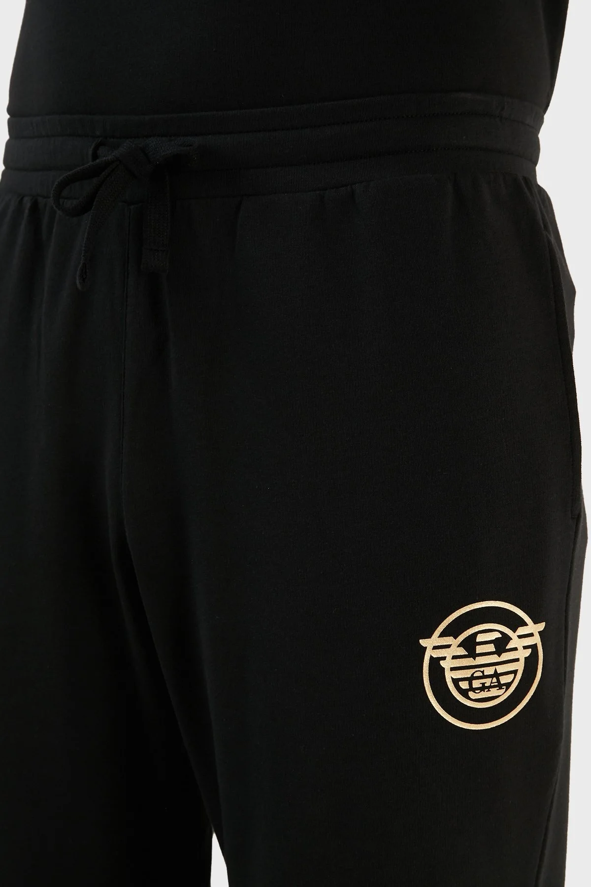 Emporio Armani Logolu Bisiklet Yaka Pamuklu Regular Fit Takım Erkek Eşofman Takımı 111943 2F595 00020 SİYAH - 6