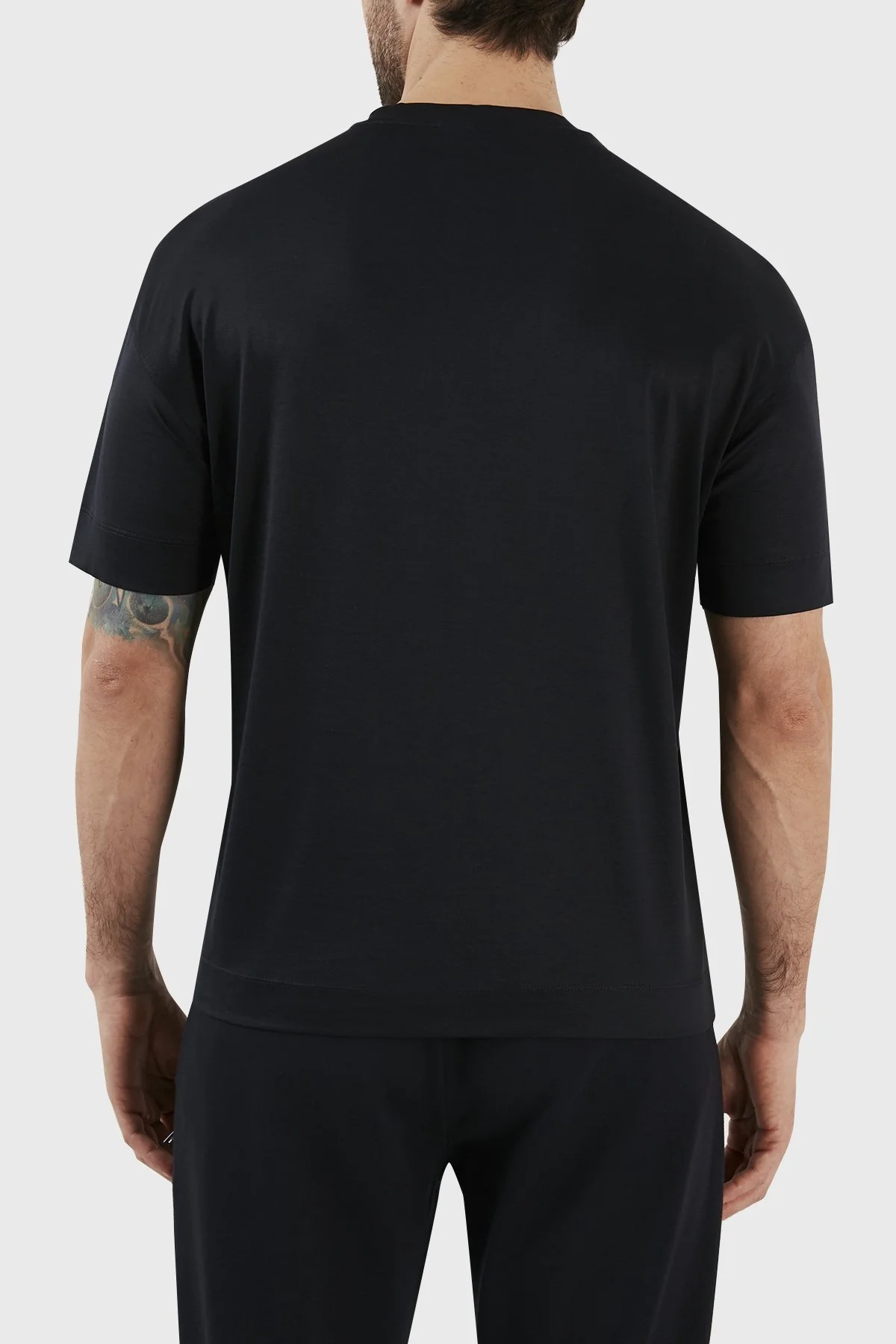 Emporio Armani Logolu Bisiklet Yaka Regular Fit Erkek T Shirt 3R1TDF 1JUVZ 0920 LACİVERT - 5