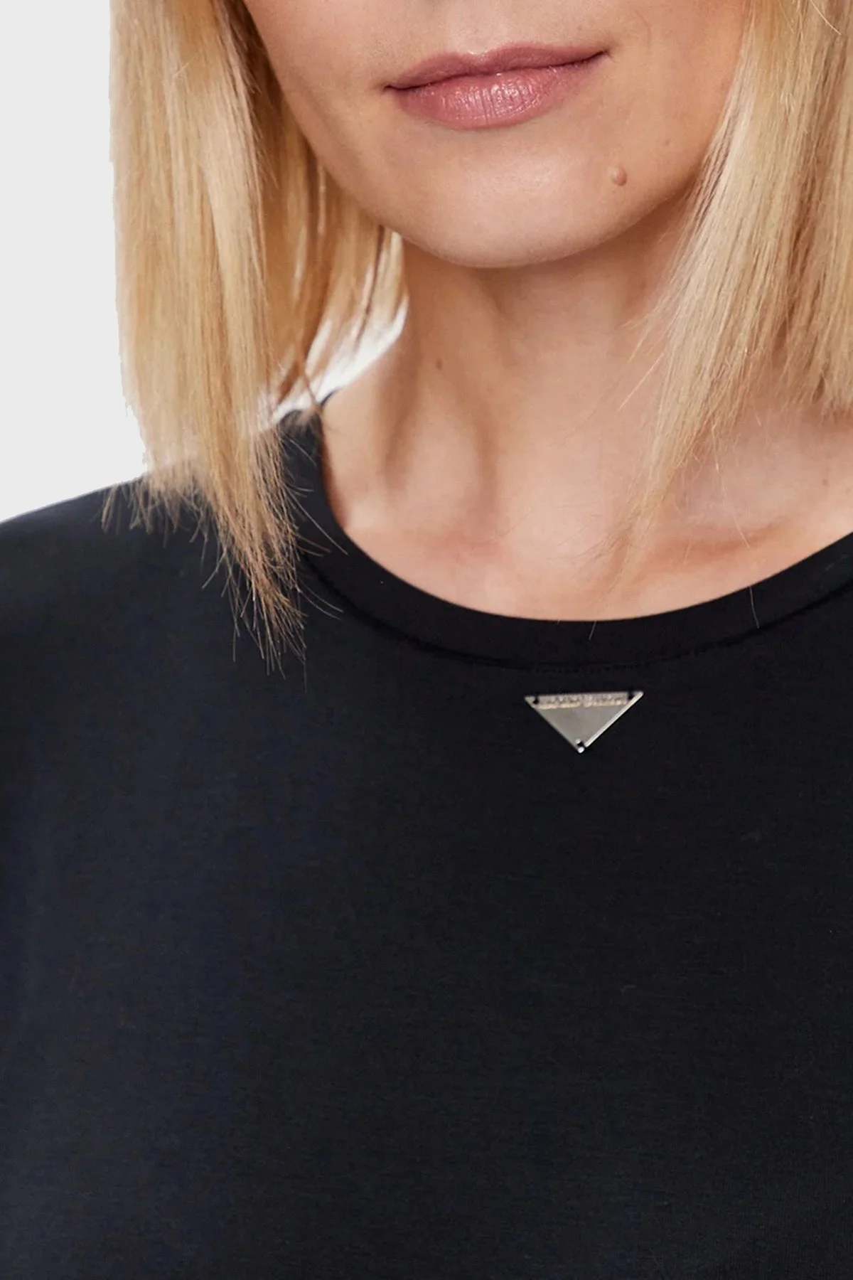 Emporio Armani Logolu Bisiklet Yaka Regular Fit Maxi Bayan Elbise 262735 3R314 00020 SİYAH - 3