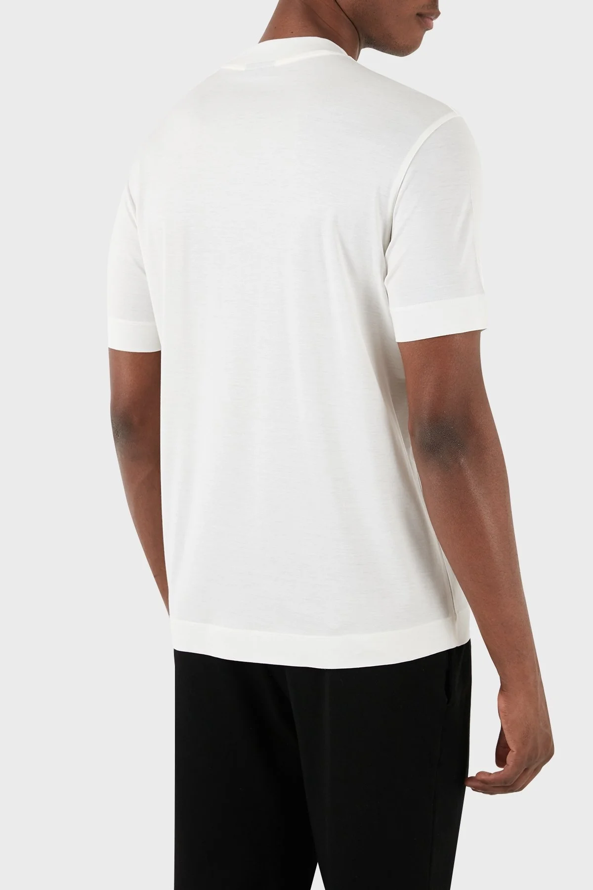 Emporio Armani Logolu Bisiklet Yaka Relaxed Fit Erkek T Shirt 3D1TA2 1JUVZ 01B2 EKRU - 3