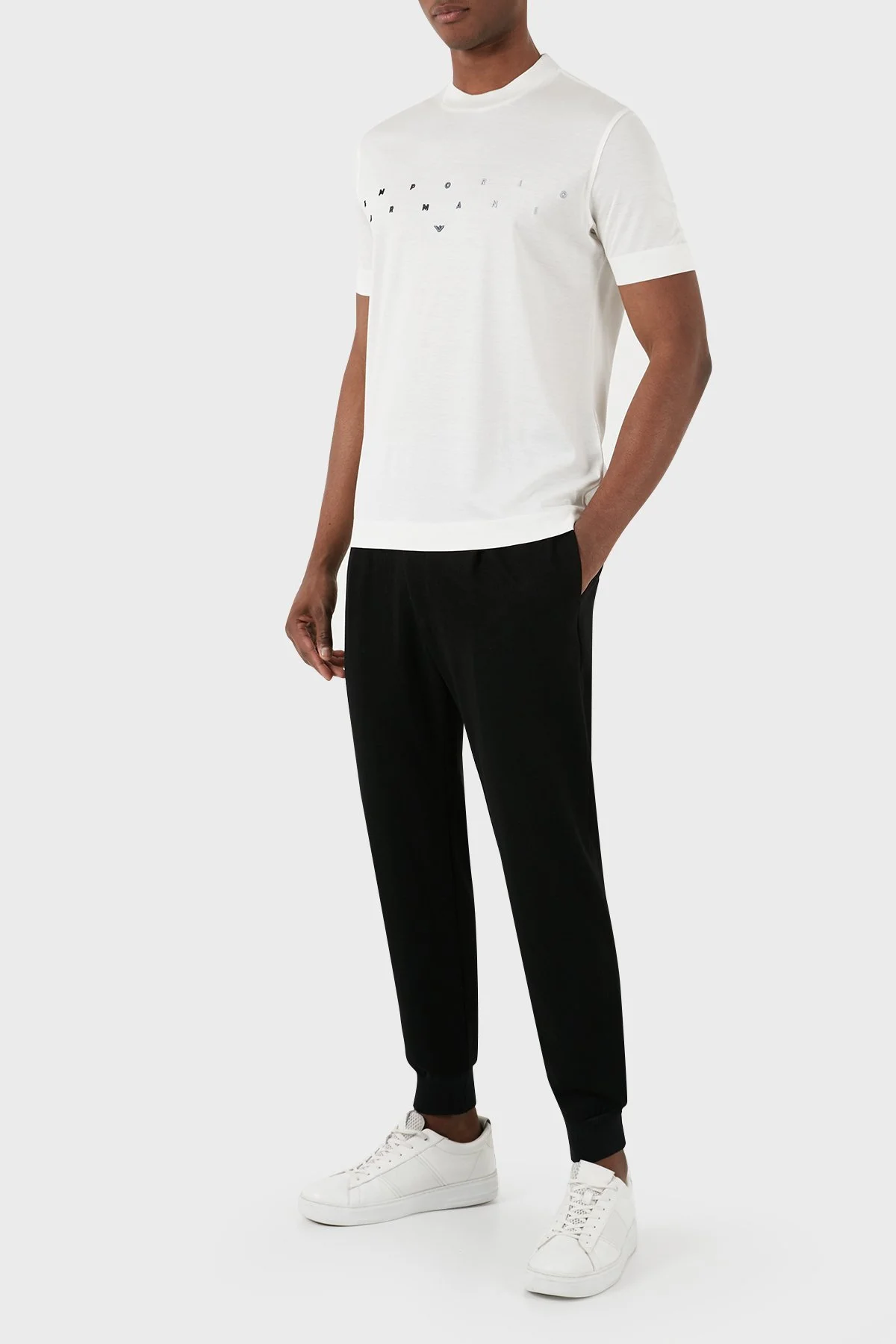 Emporio Armani Logolu Bisiklet Yaka Relaxed Fit Erkek T Shirt 3D1TA2 1JUVZ 01B2 EKRU - 5