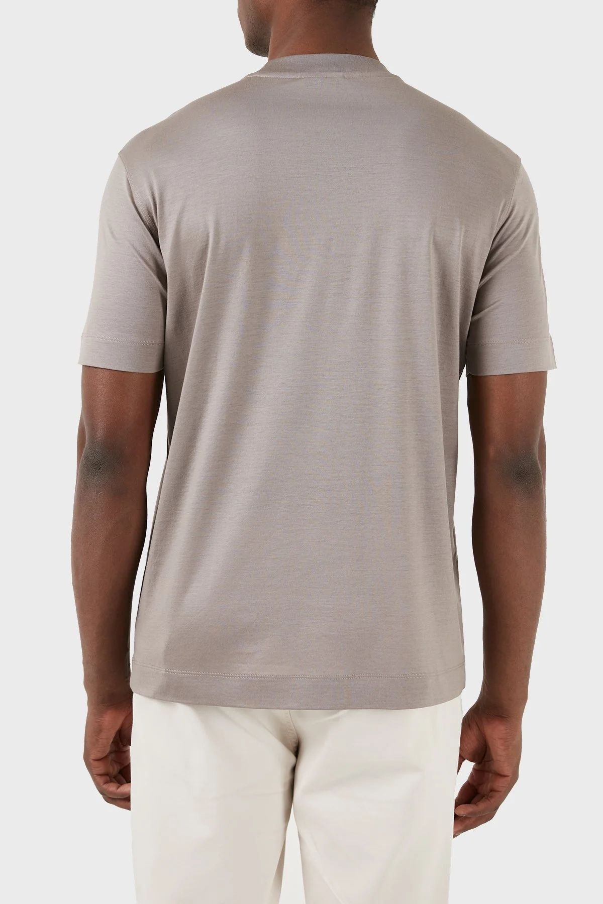 Emporio Armani Logolu Bisiklet Yaka Relaxed Fit Erkek T Shirt 3D1TA2 1JUVZ 06H3 KAHVE - 3