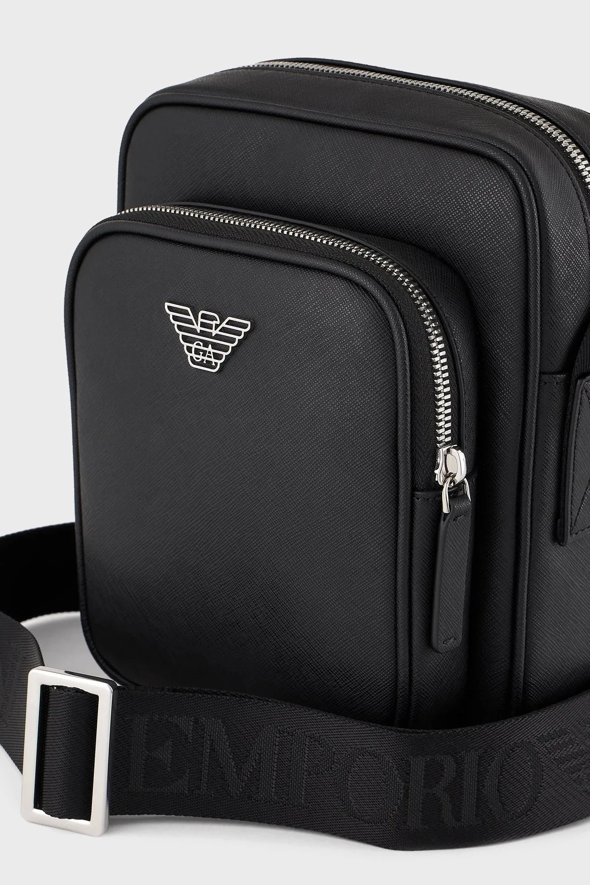 Emporio Armani Logolu Çapraz Askılı Erkek Çanta Y4M387 Y138E 81072 SİYAH - 5