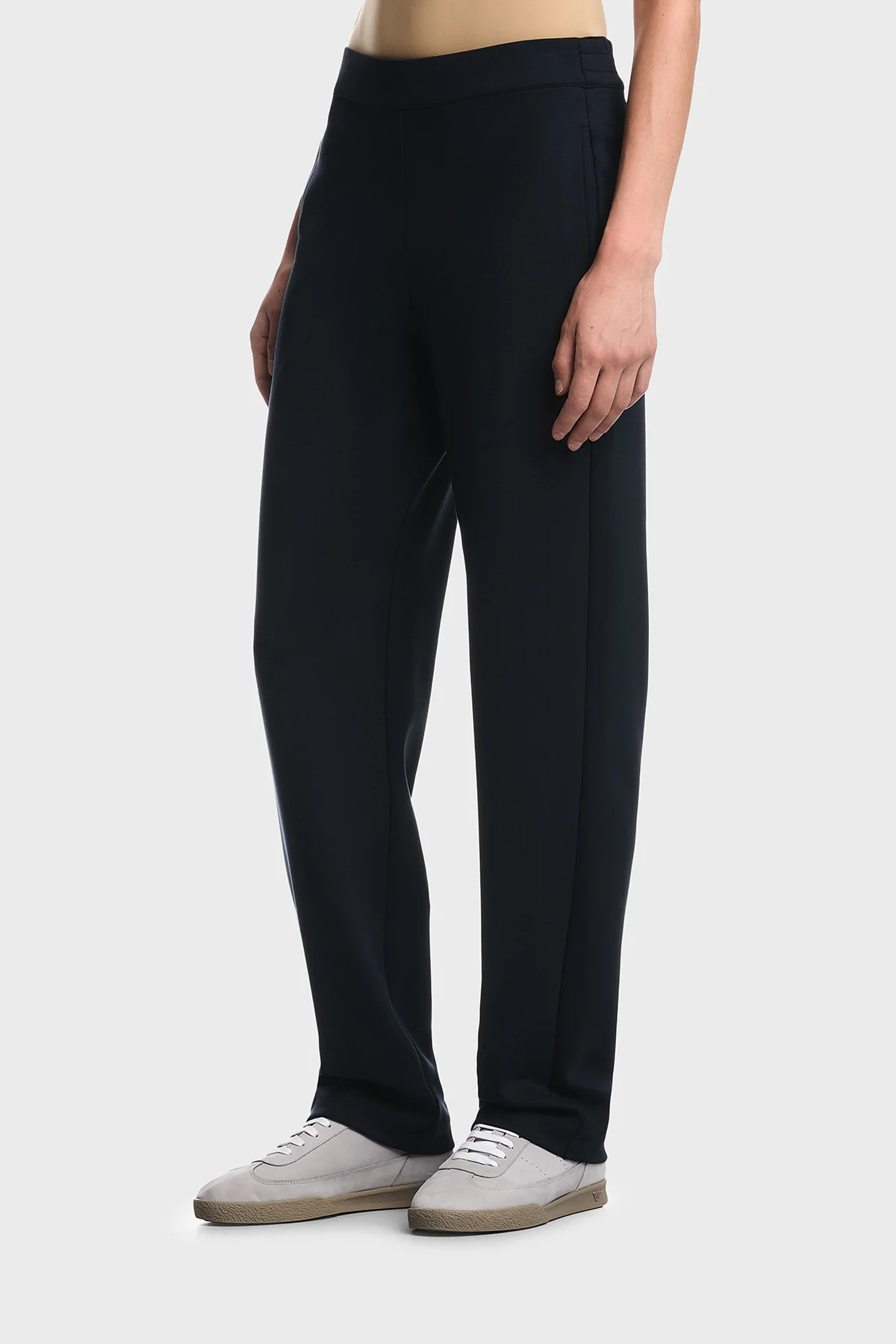Emporio Armani Logolu Cepli Düz Paça Kadın Pantolon EW004728 AF25831 MB136 Lacivert - 1