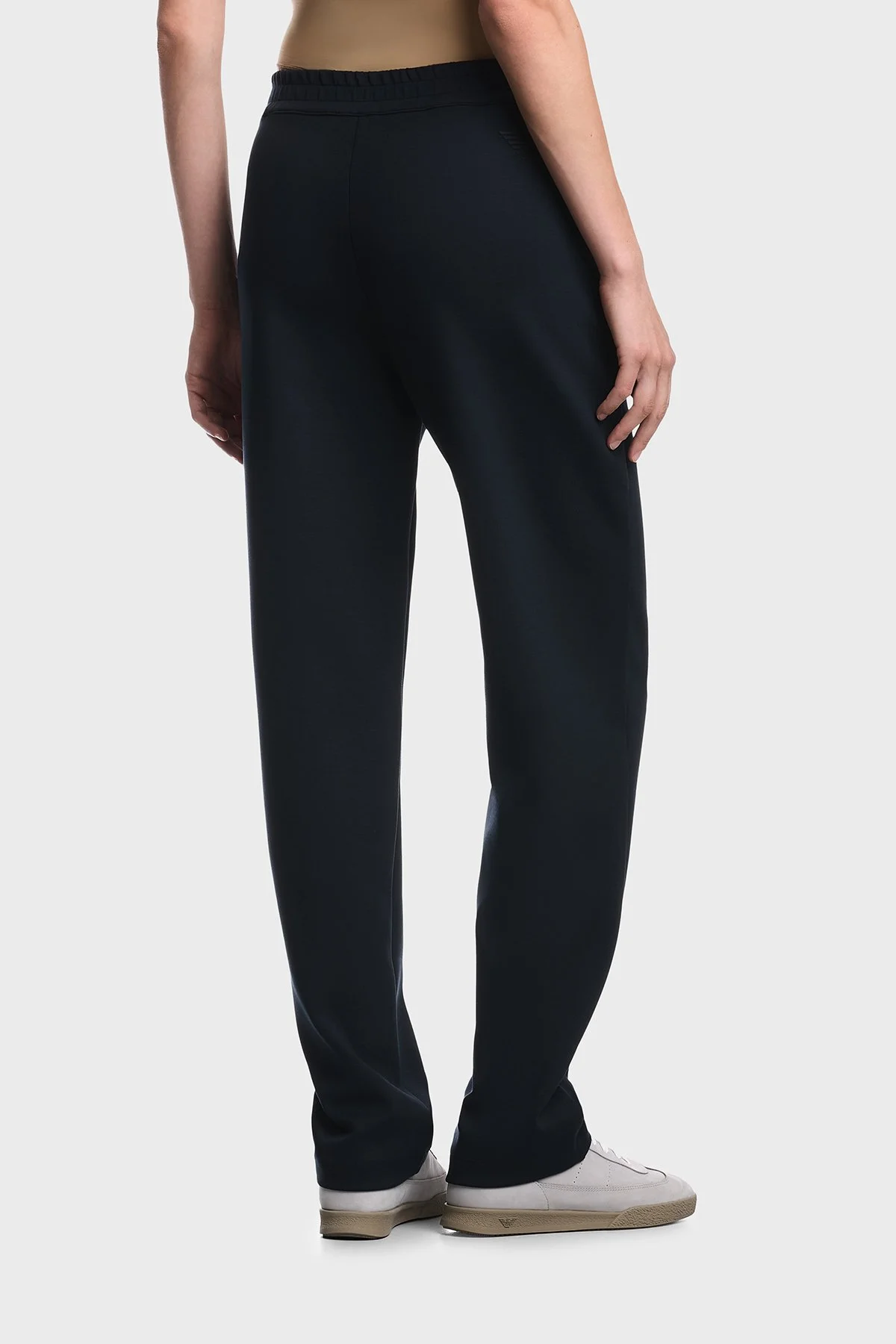 Emporio Armani Logolu Cepli Düz Paça Kadın Pantolon EW004728 AF25831 MB136 Lacivert - 3