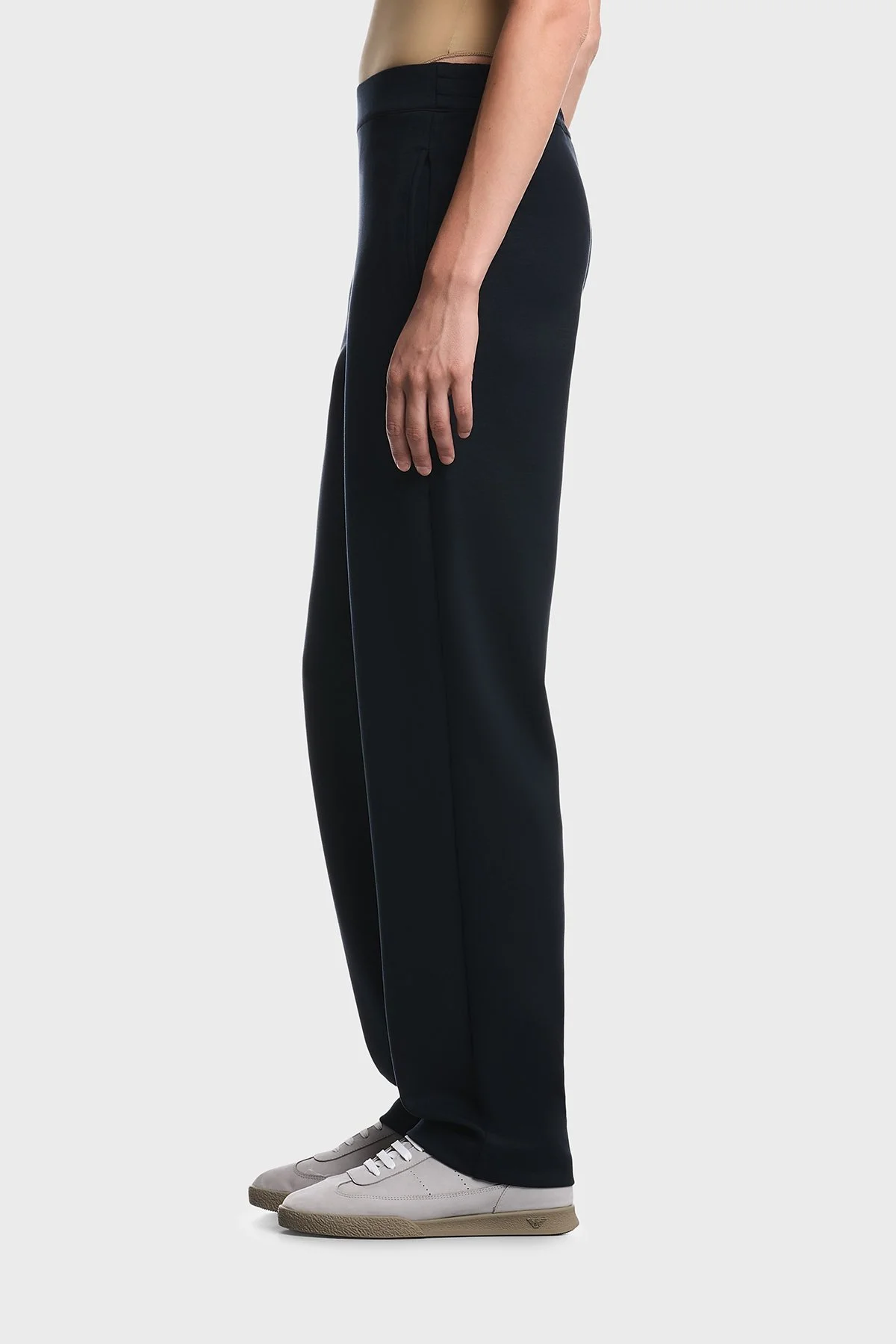 Emporio Armani Logolu Cepli Düz Paça Kadın Pantolon EW004728 AF25831 MB136 Lacivert - 4
