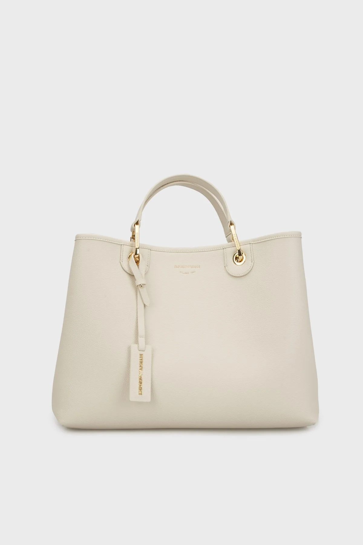 Emporio Armani Logolu Çıkarılabilir Askılı Bayan Çanta EW000360 AF12036 M1051 KREM - 1