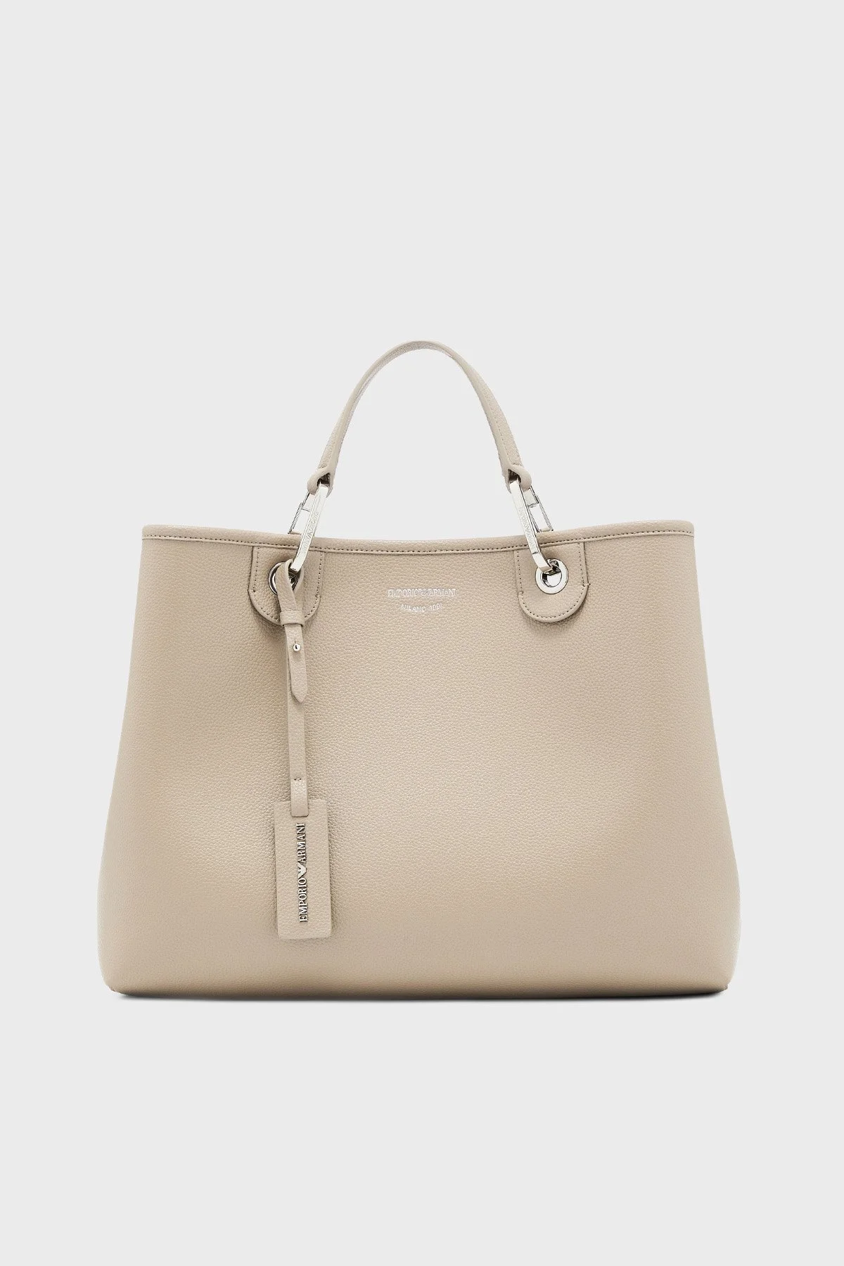 Emporio Armani Logolu Çıkarılabilir Askılı Bayan Çanta EW000360 AF12036 M1286 BEJ - 1