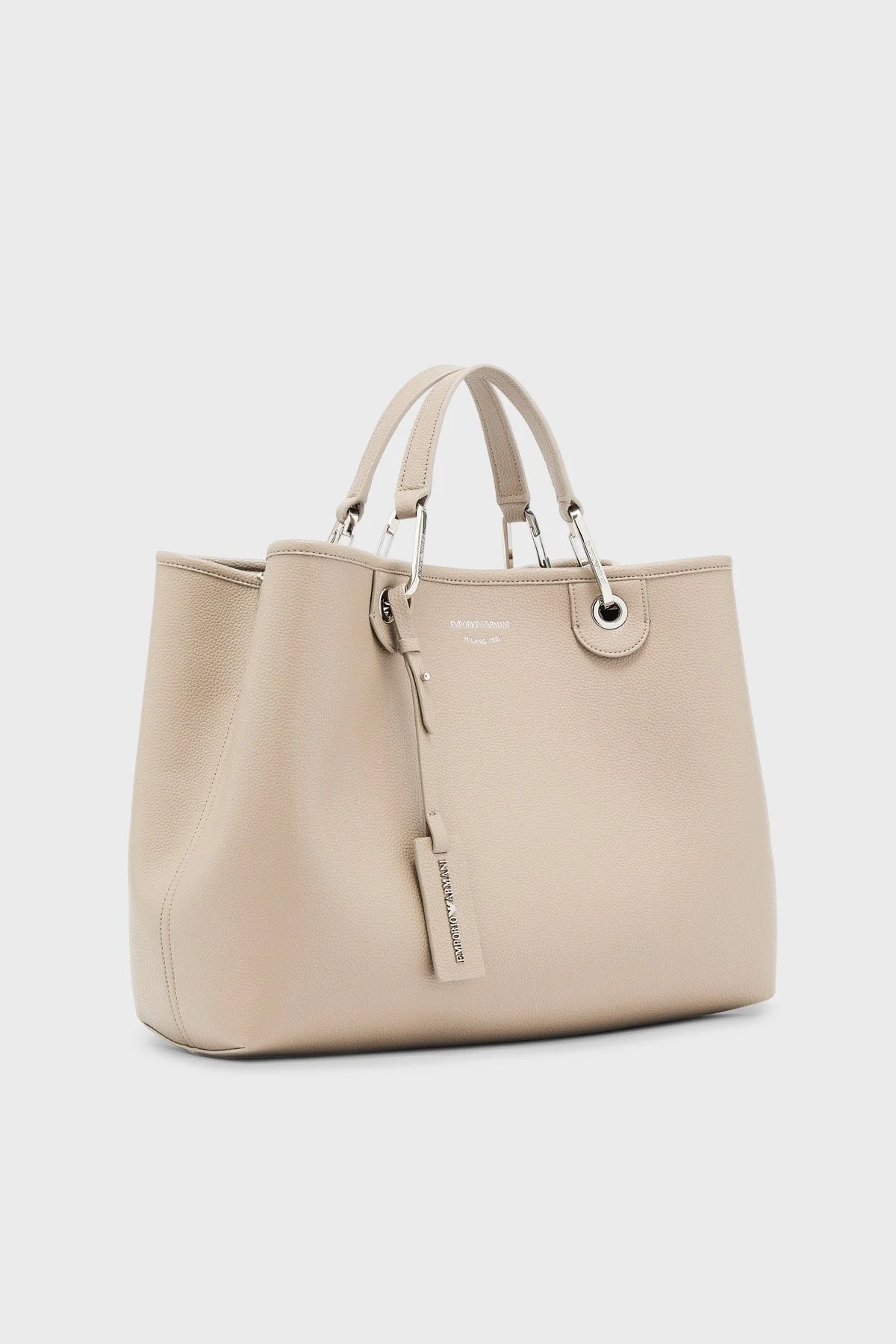 Emporio Armani Logolu Çıkarılabilir Askılı Bayan Çanta EW000360 AF12036 M1286 BEJ - 4