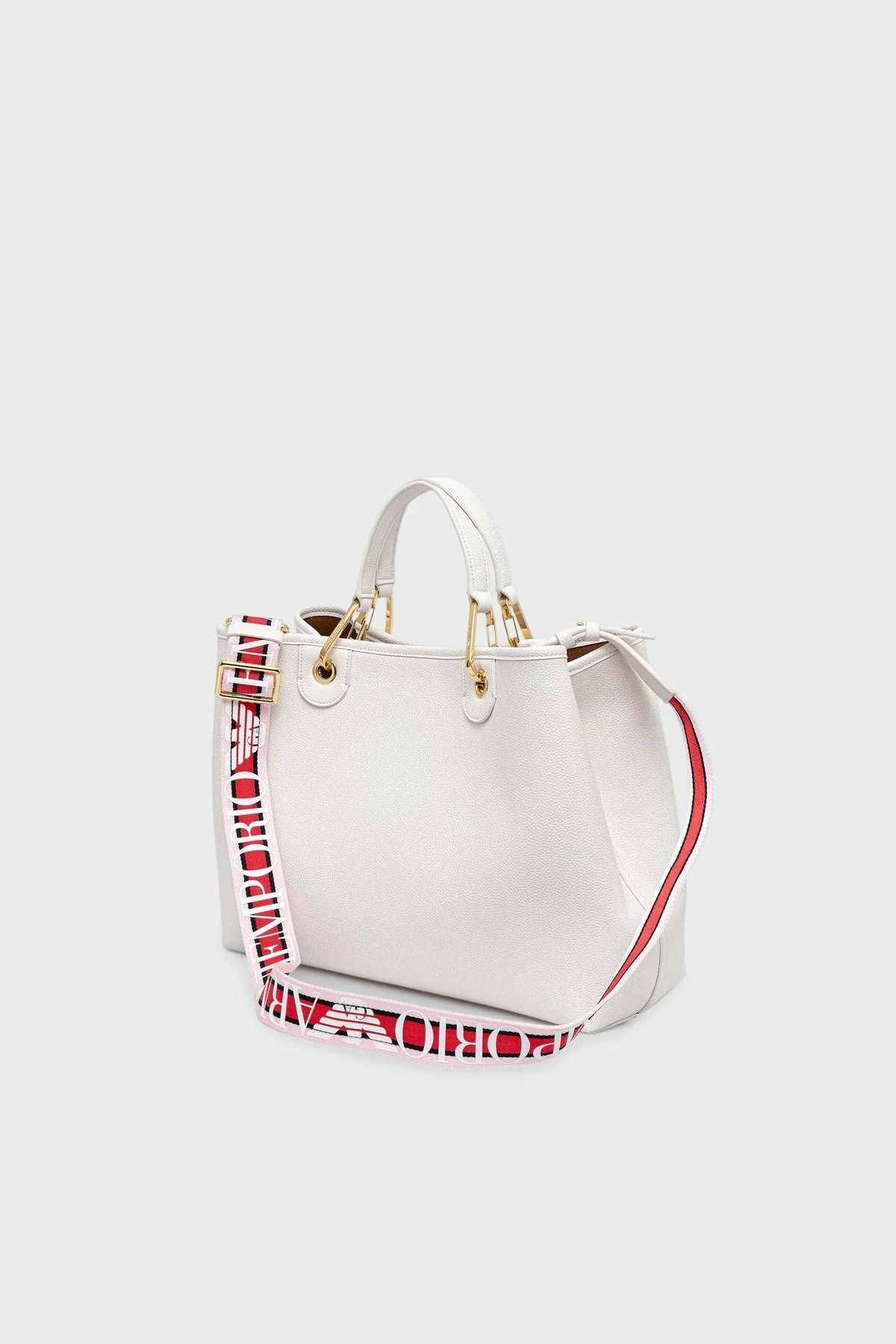 Emporio Armani Logolu Çıkarılabilir Askılı Bayan Çanta EW000360 AF12103 M0034 BEYAZ - 2