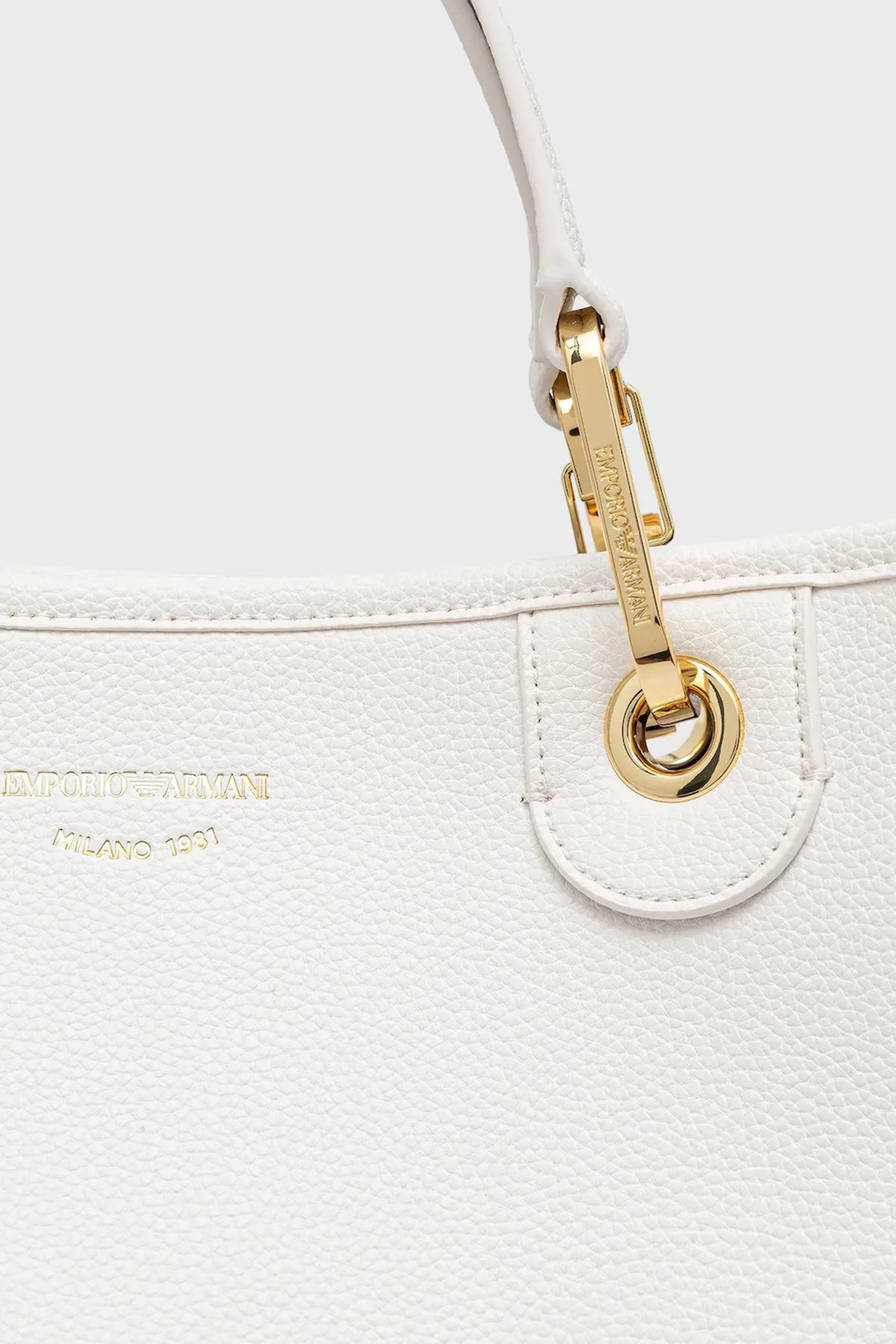 Emporio Armani Logolu Çıkarılabilir Askılı Kadın Çanta EW000360 AF12103 M0034 BEYAZ - 5