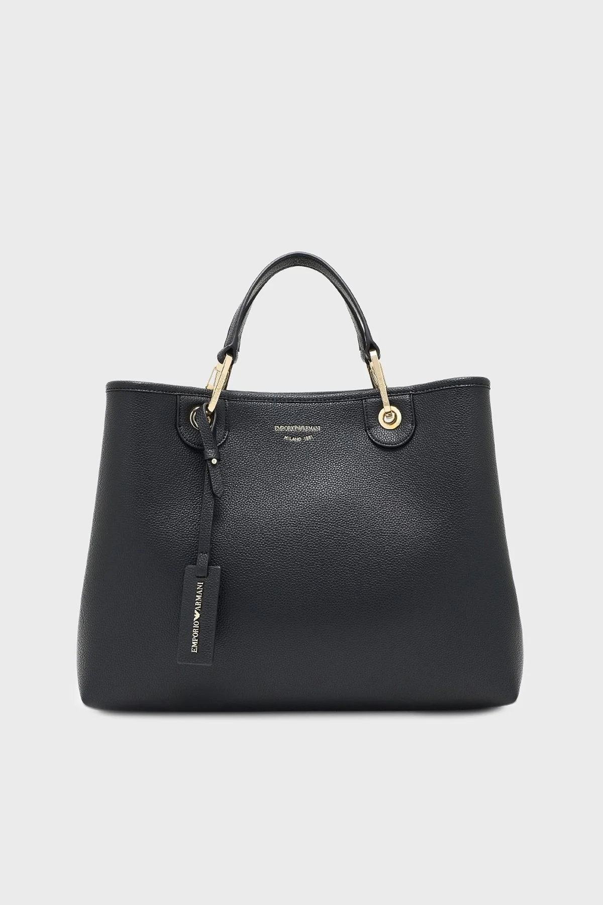 Emporio Armani Logolu Çıkarılabilir Askılı Bayan Çanta EW000360 AF12103 MC032 SİYAH-GÜMÜŞ - 1