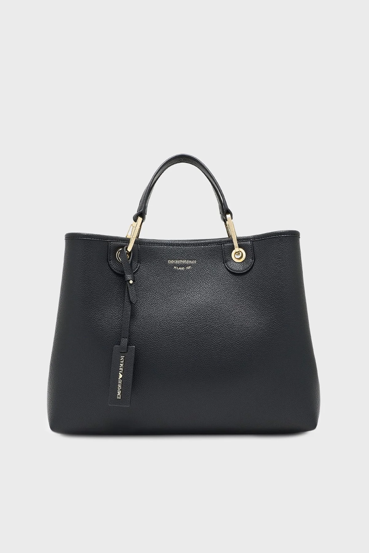Emporio Armani Logolu Çıkarılabilir Askılı Kadın Çanta EW000360 AF12103 MC032 SİYAH-GÜMÜŞ - 1