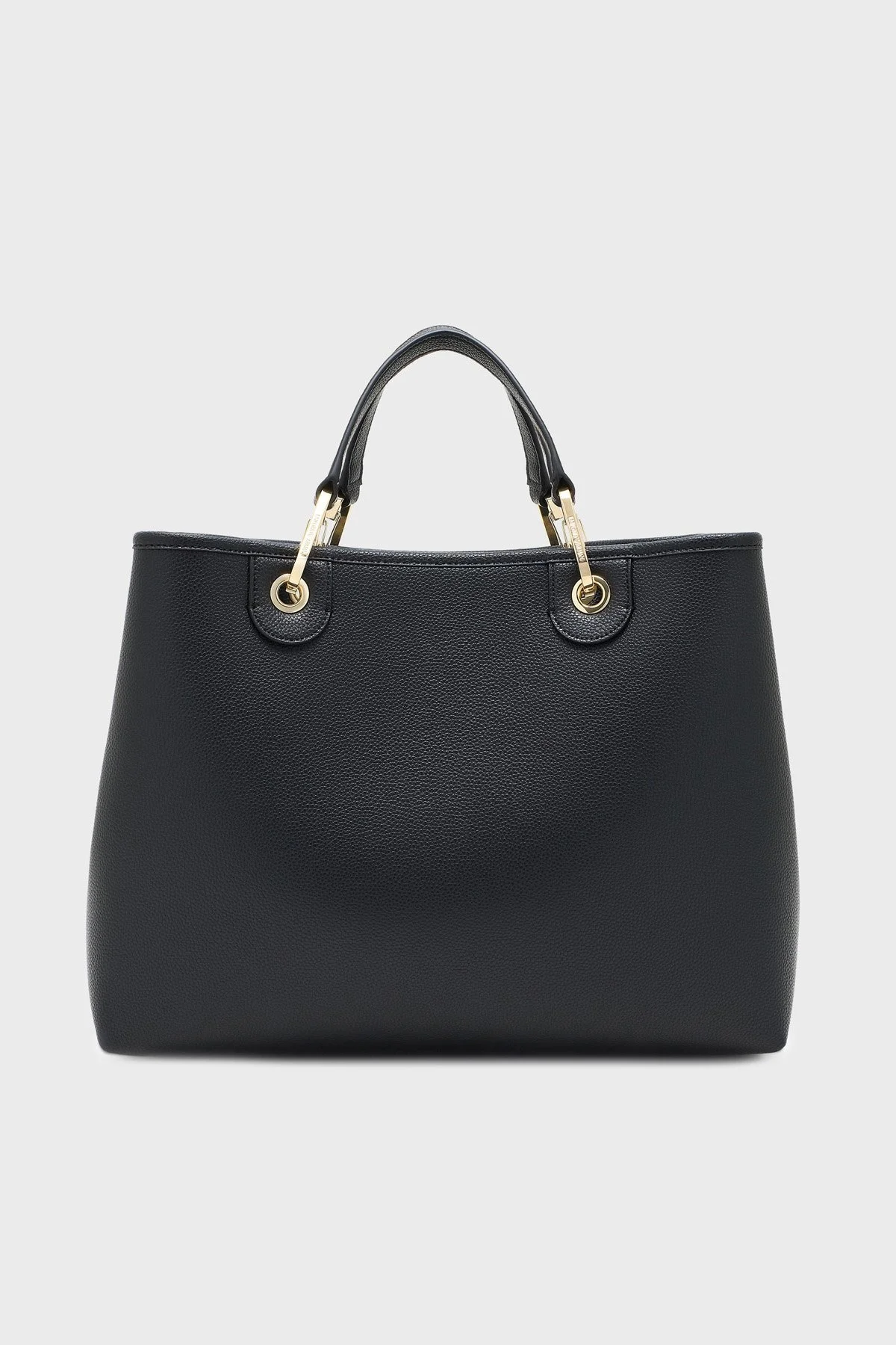 Emporio Armani Logolu Çıkarılabilir Askılı Kadın Çanta EW000360 AF12103 MC032 SİYAH-GÜMÜŞ - 5