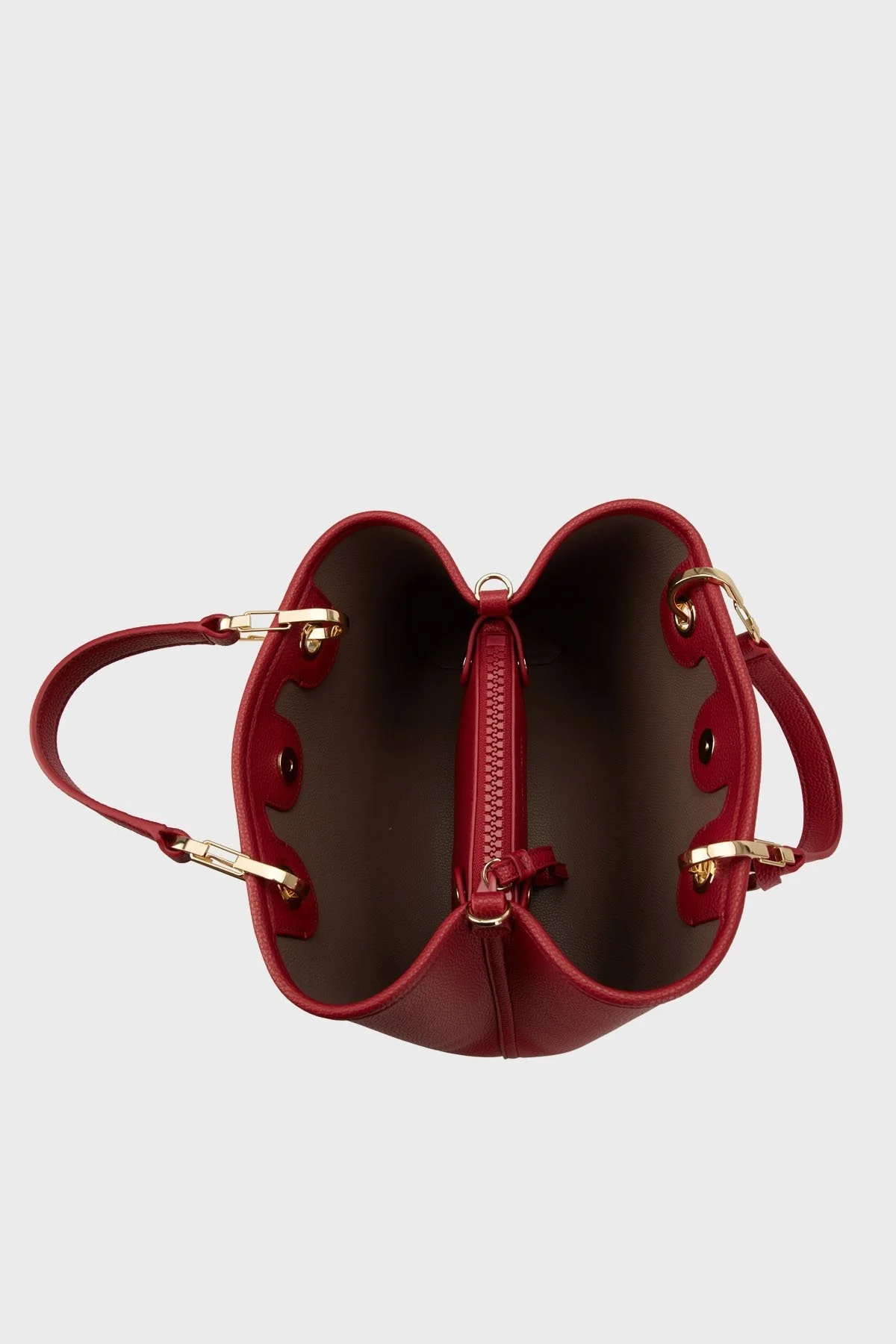 Emporio Armani Logolu Çıkarılabilir Askılı Bayan Çanta EW000361 AF12036 M5068 KIRMIZI - 5