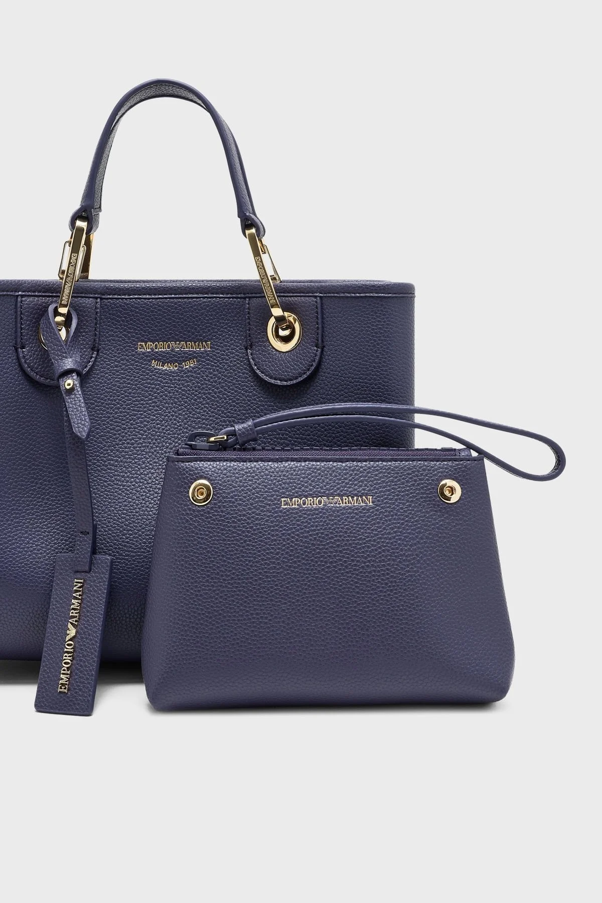 Emporio Armani Logolu Çıkarılabilir Askılı Bayan Çanta EW000361 AF12036 MB346 MOR - 6