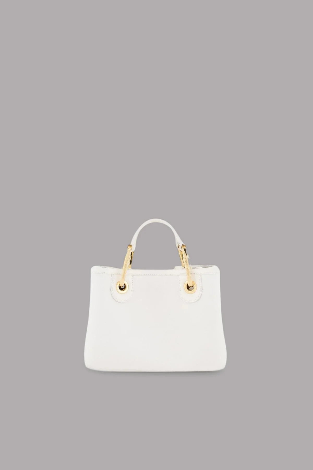 Emporio Armani Logolu Çıkarılabilir Askılı Kadın Çanta EW000361 AF12103 M0034 BEYAZ-GOLD - 4