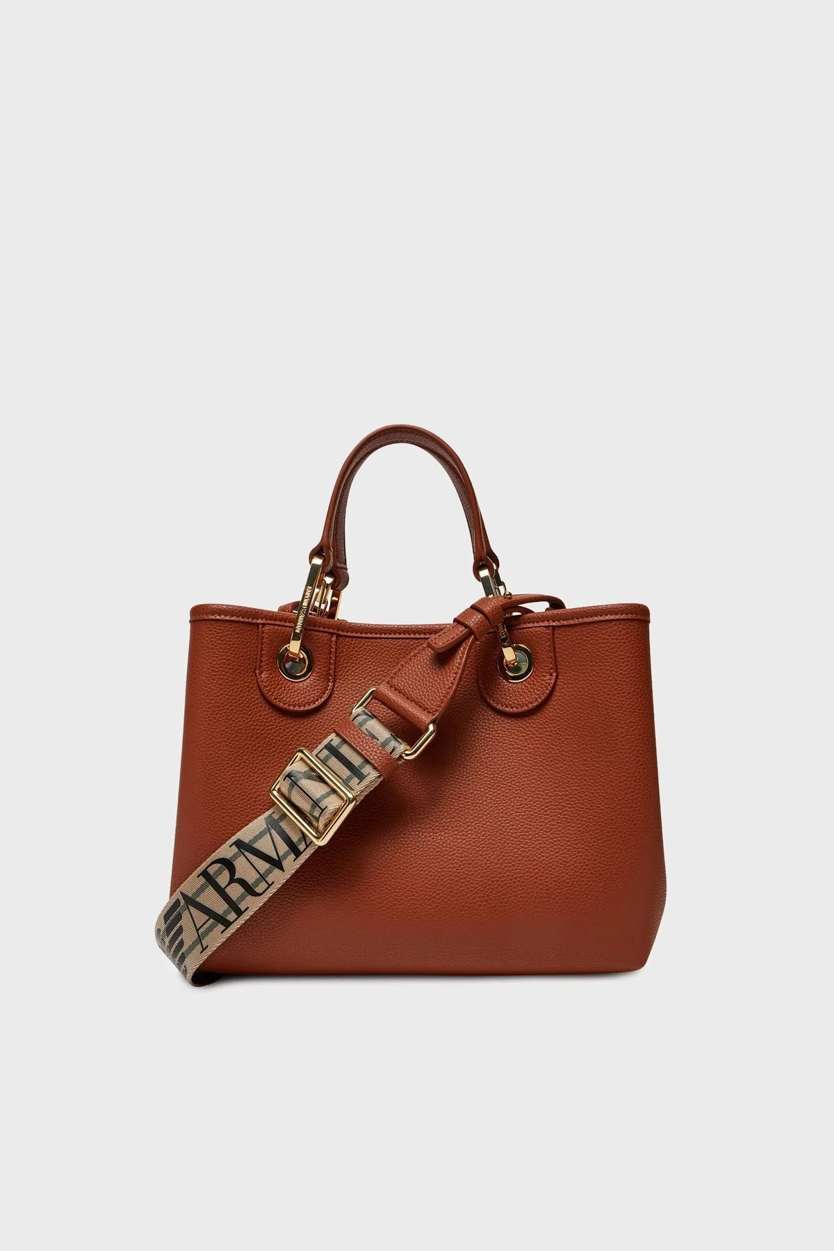 Emporio Armani Logolu Çıkarılabilir Askılı Bayan Çanta EW000361 AF12103 M6030 TABA - 3