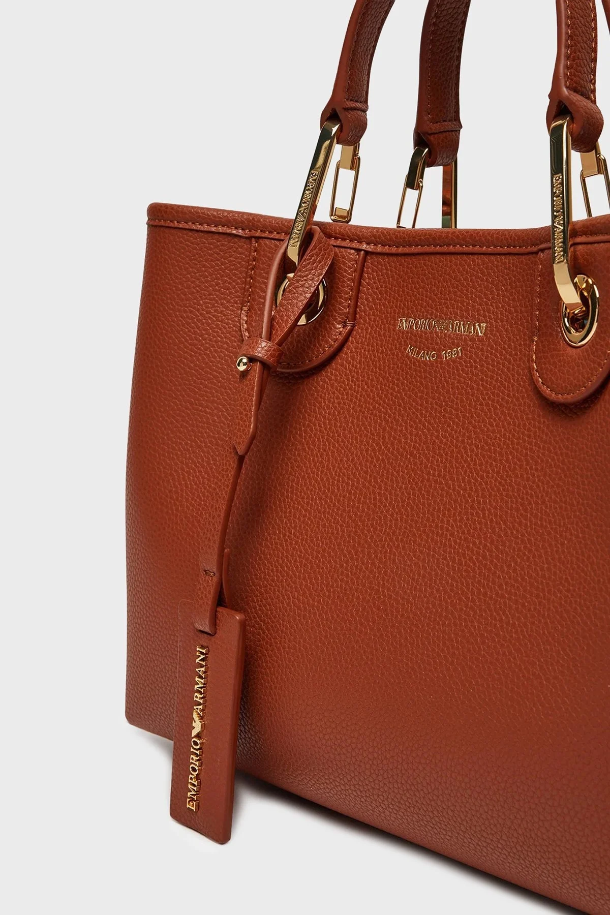 Emporio Armani Logolu Çıkarılabilir Askılı Bayan Çanta EW000361 AF12103 M6030 TABA - 7