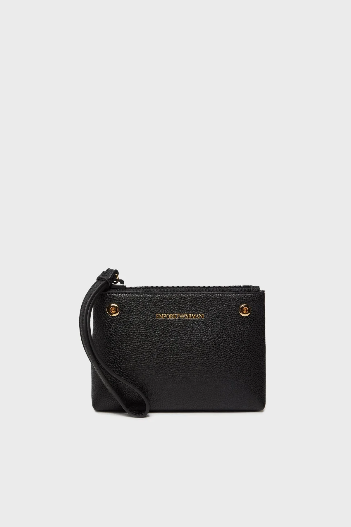 Emporio Armani Logolu Çıkarılabilir Askılı Kadın Çanta EW000361 AF12103 MC032 SİYAH-GOLD - 3