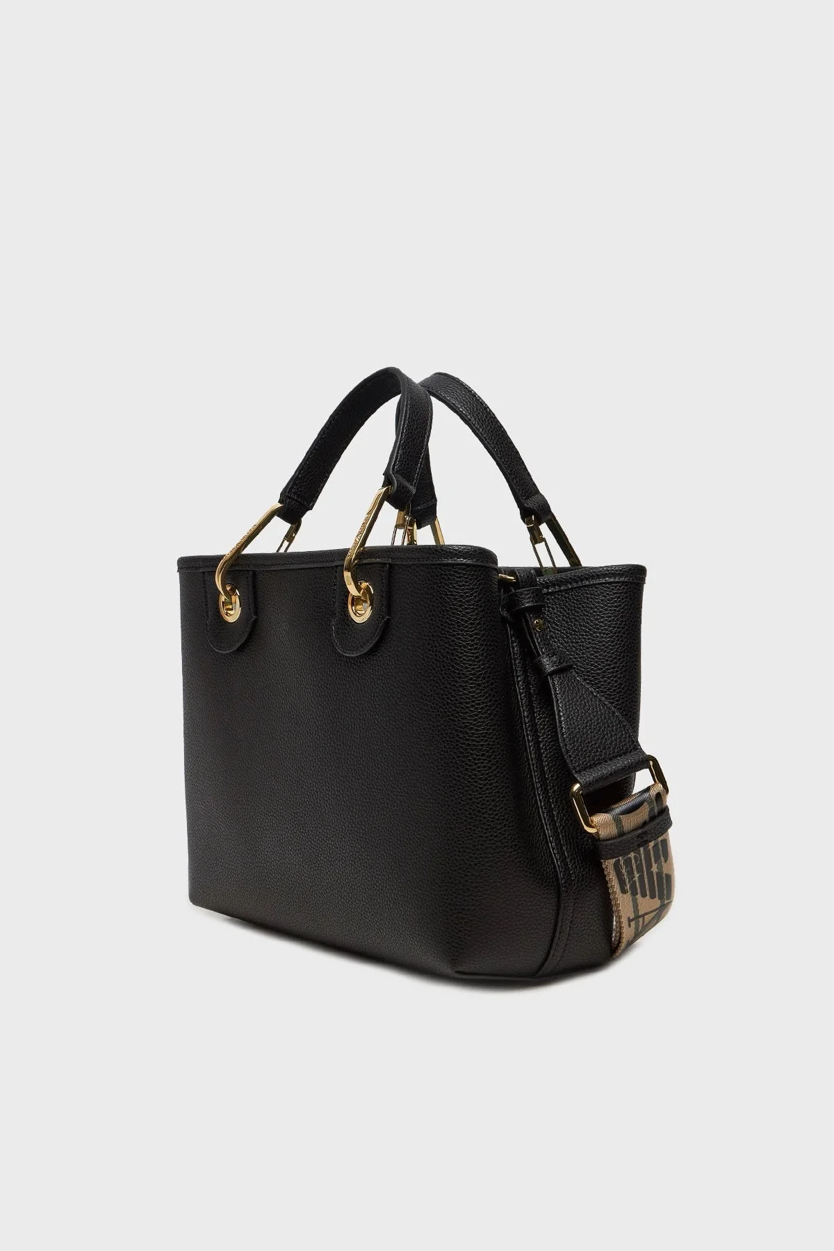 Emporio Armani Logolu Çıkarılabilir Askılı Bayan Çanta EW000361 AF12103 MC032 SİYAH-GÜMÜŞ - 4