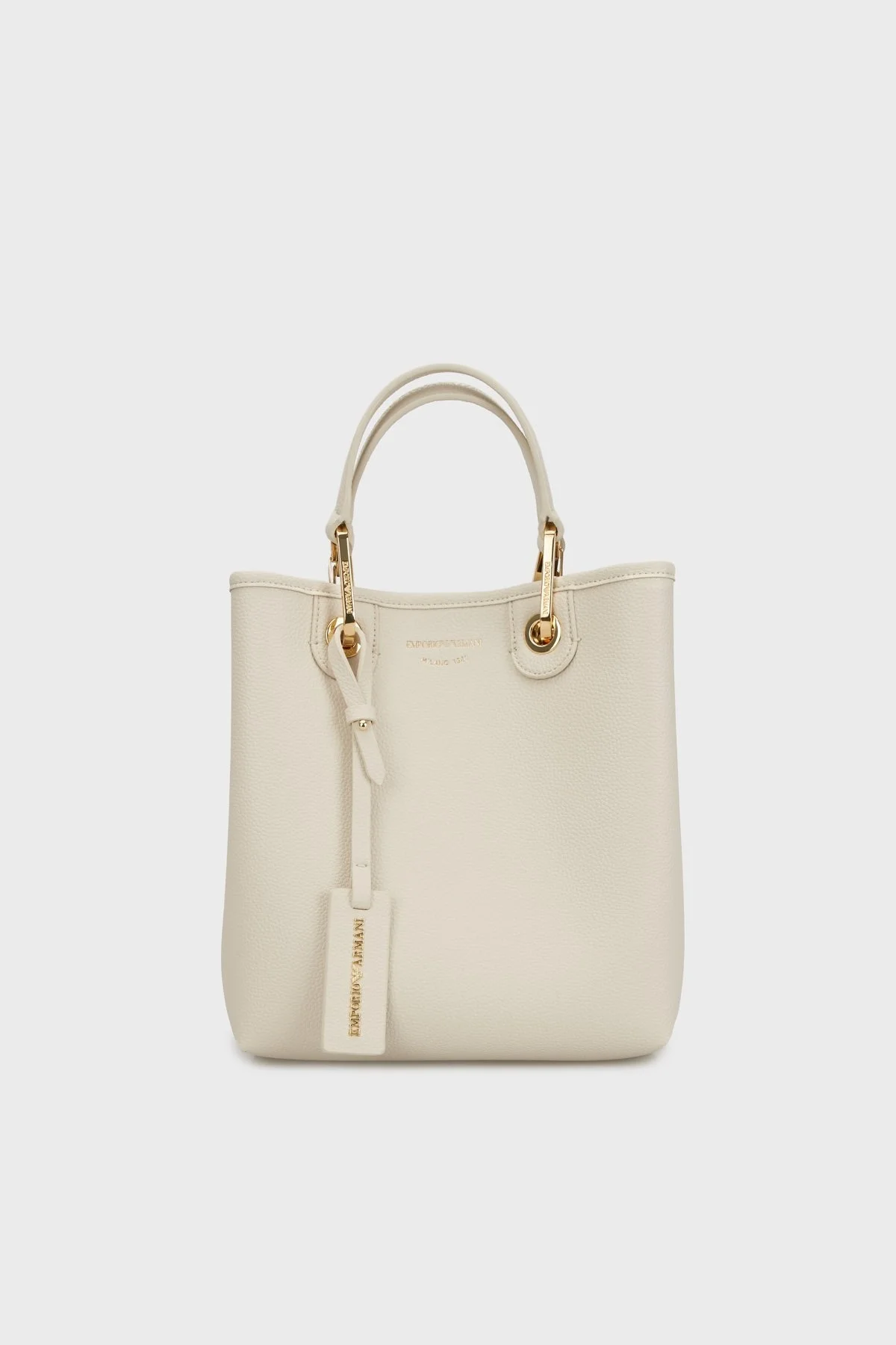 Emporio Armani Logolu Çıkarılabilir Askılı Bayan Çanta EW000362 AF12036 M1051 KREM - 1