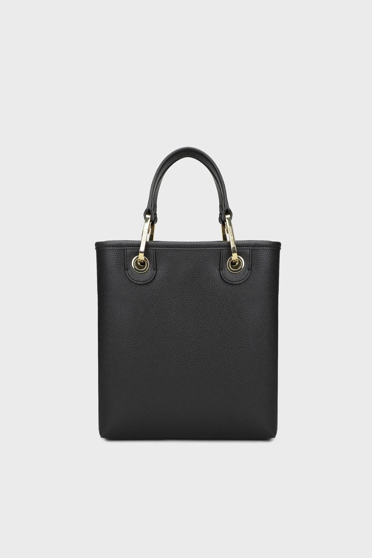 Emporio Armani Logolu Çıkarılabilir Askılı Kadın Çanta EW000362 AF12103 MC032 SİYAH-GOLD - 3