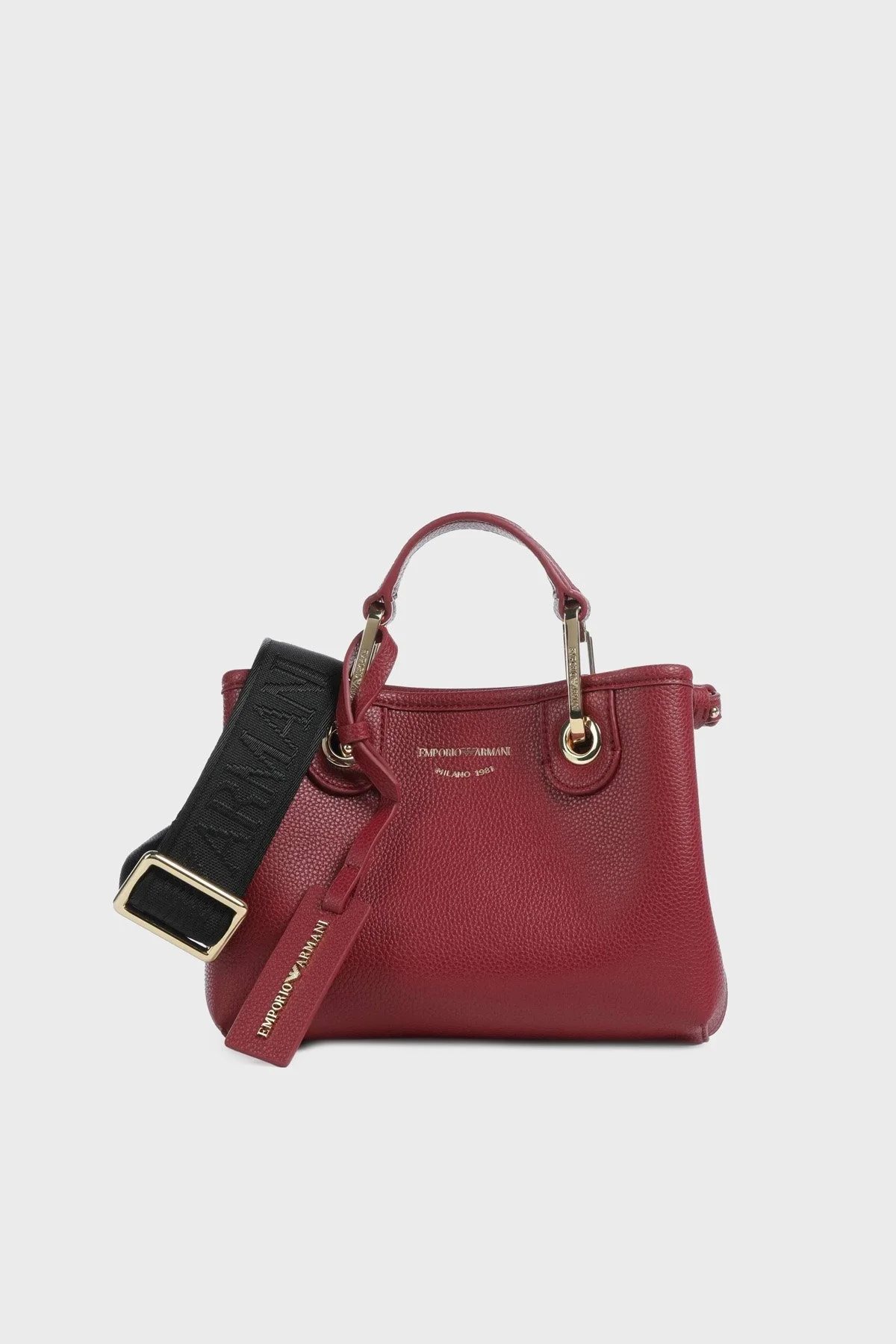 Emporio Armani Logolu Çıkarılabilir Askılı Bayan Çanta EW000382 AF12036 M5068 KIRMIZI - 1