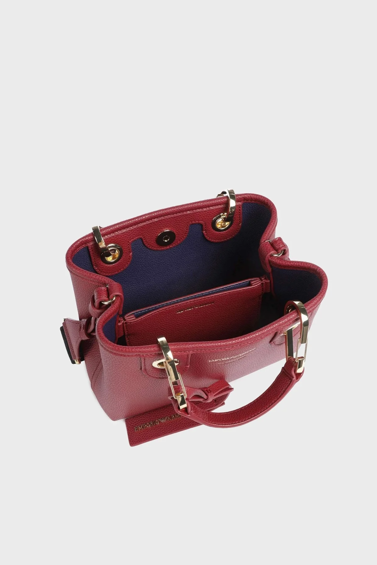 Emporio Armani Logolu Çıkarılabilir Askılı Bayan Çanta EW000382 AF12036 M5068 KIRMIZI - 5