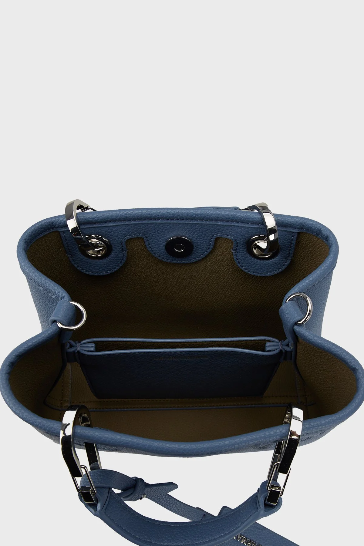 Emporio Armani Logolu Çıkarılabilir Askılı Kadın Çanta EW000382 AF12036 M8128 MAVİ - 4