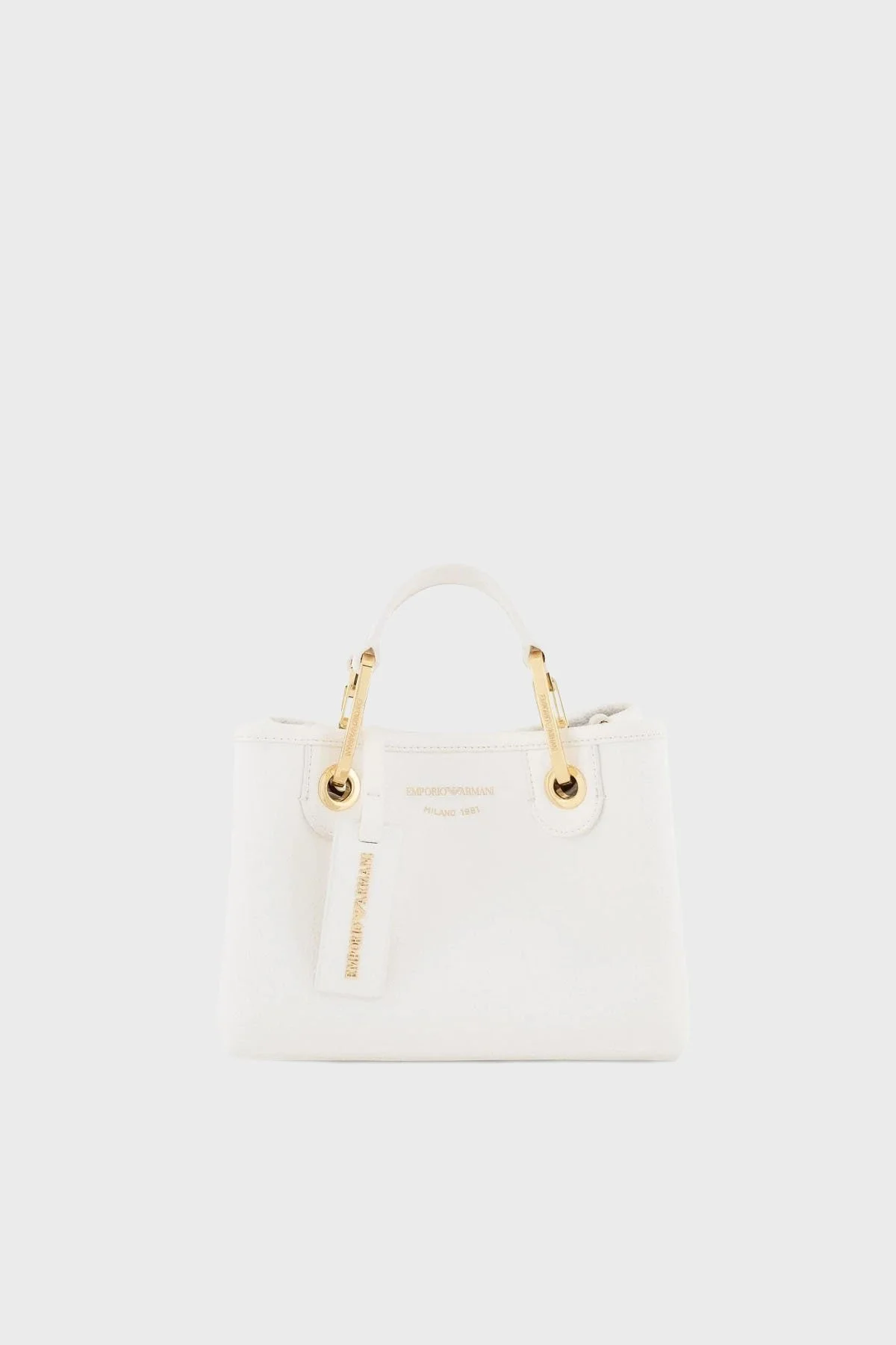 Emporio Armani Logolu Çıkarılabilir Askılı Kadın Çanta EW000382 AF12103 M0034 BEYAZ - 1